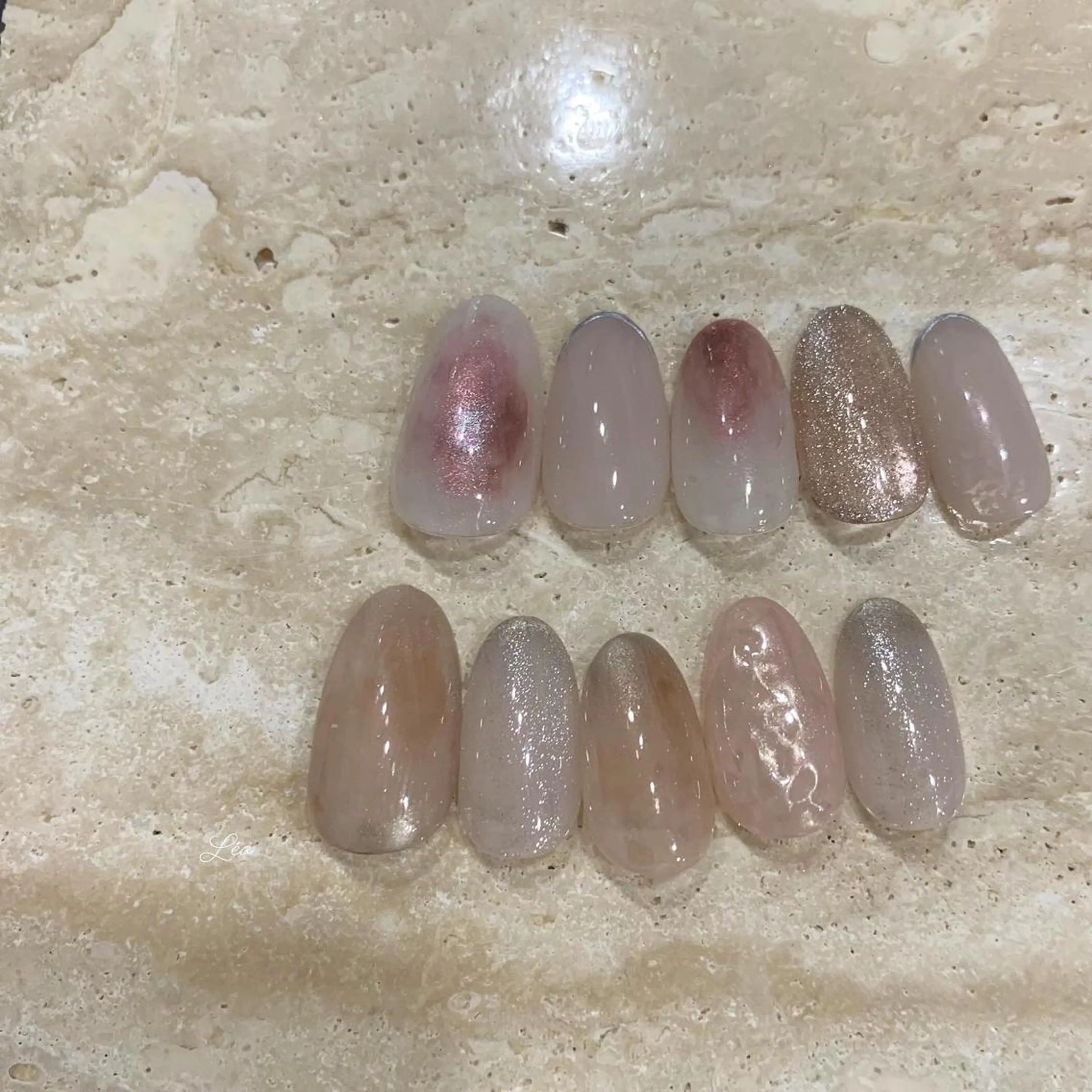 ネイル ジェルネイル パラジェル Léa nailのネイルデザイン