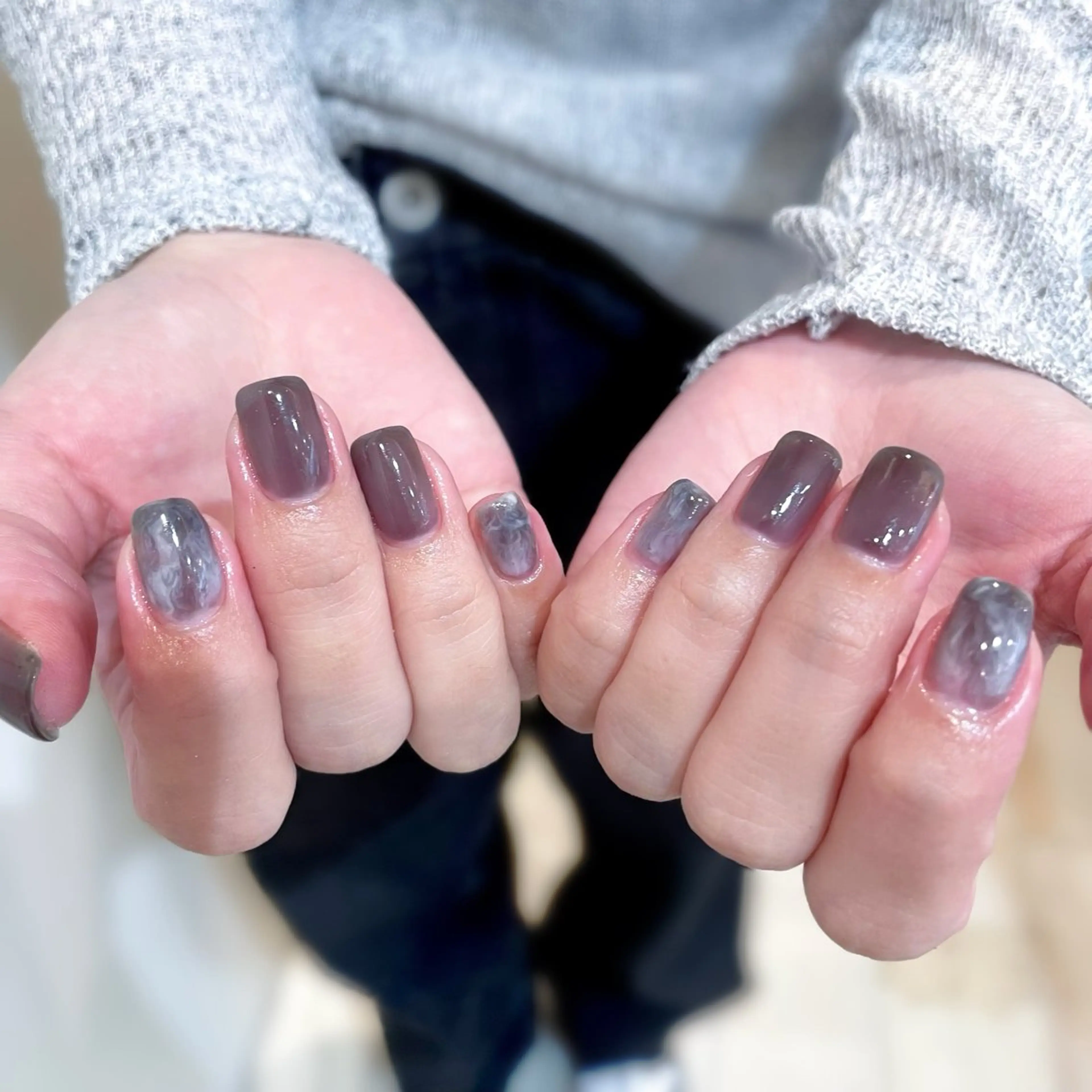 ネイル シンプルネイル ハンドネイル Tsuki🌙/渋谷 /パラジェルのネイルデザイン