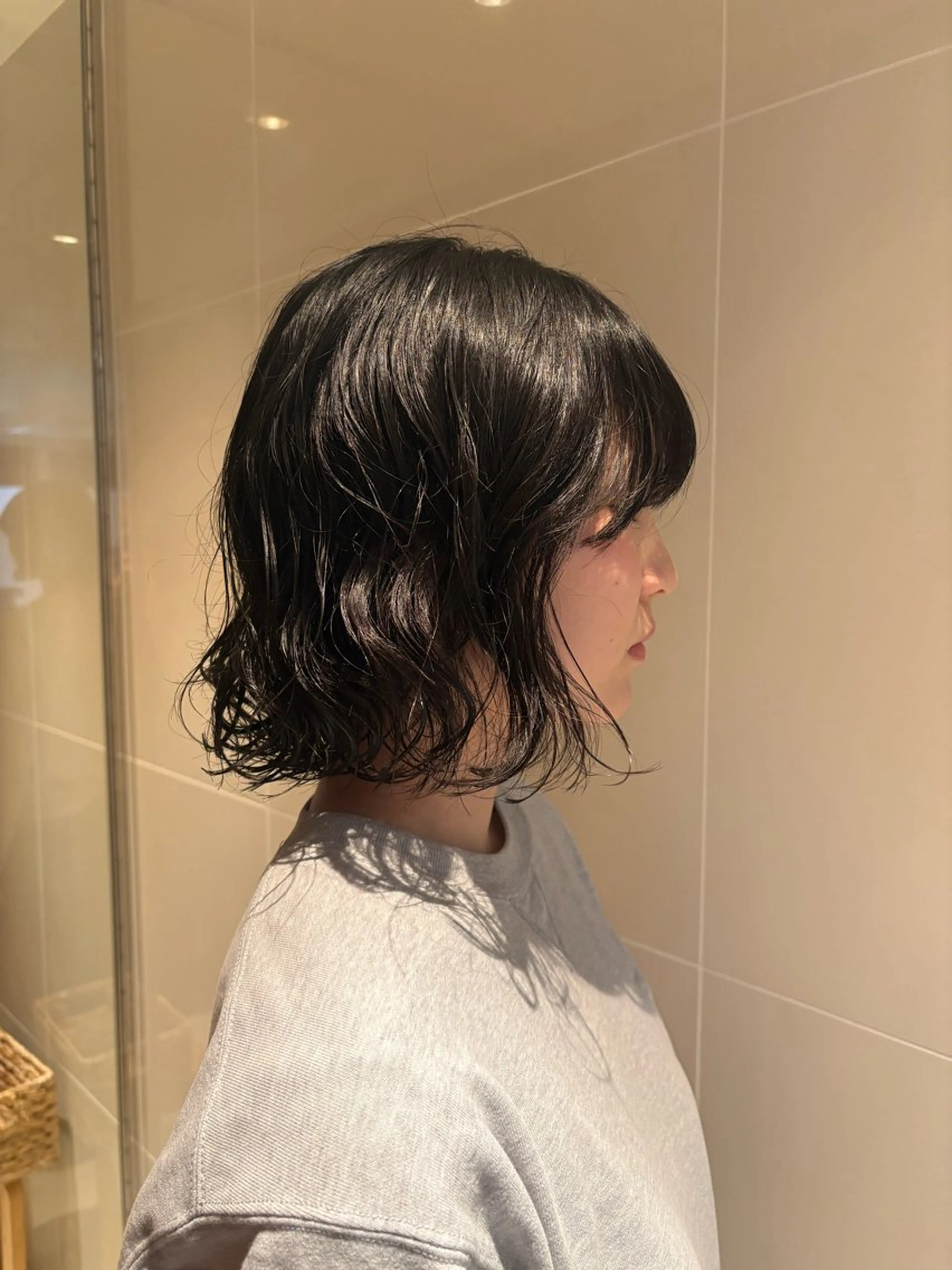 ショート パーマ ワンカラー/縮毛矯正 🌙🦋ゆづきのヘアスタイル