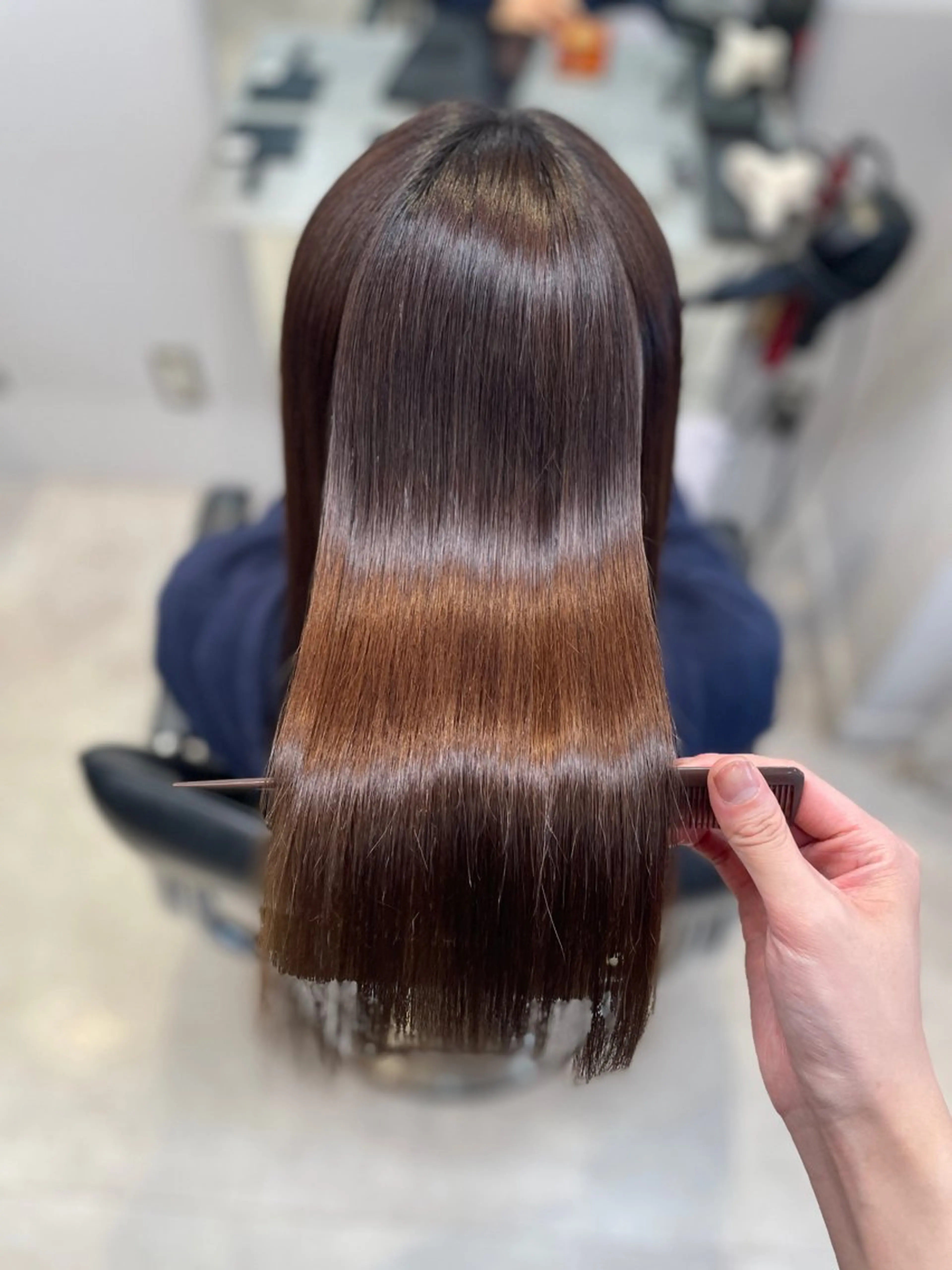 ミディアム 縮毛矯正 🤍ショートボブ 🤍NANAMI🤍のヘアスタイル