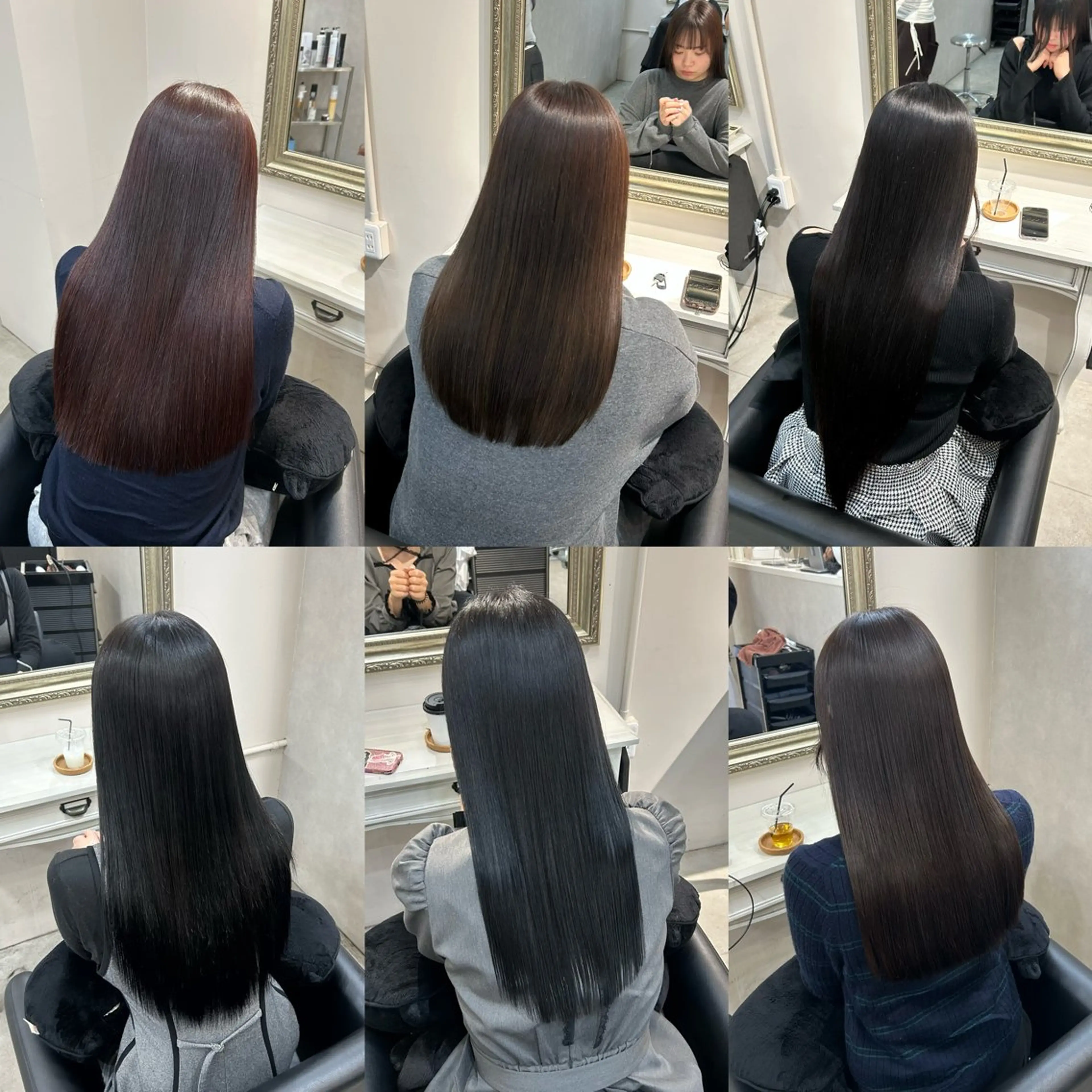 ロング カット 縮毛矯正 トリートメント えり 堀江/ボブ /成人式カラーのヘアスタイル