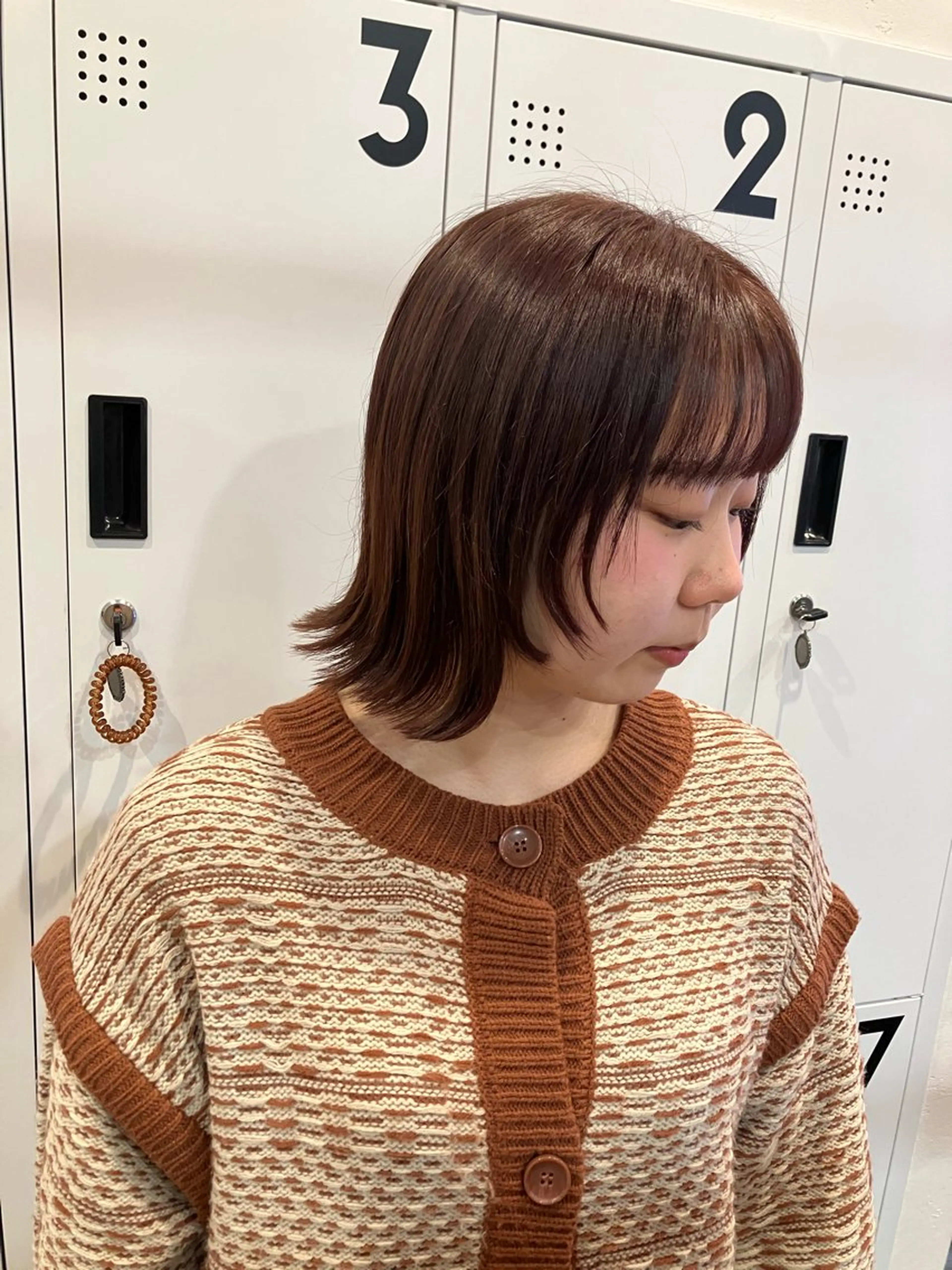 ショート ボブレイヤー ボブ 顔まわりレイヤー レイヤーカット mai /attraのヘアスタイル