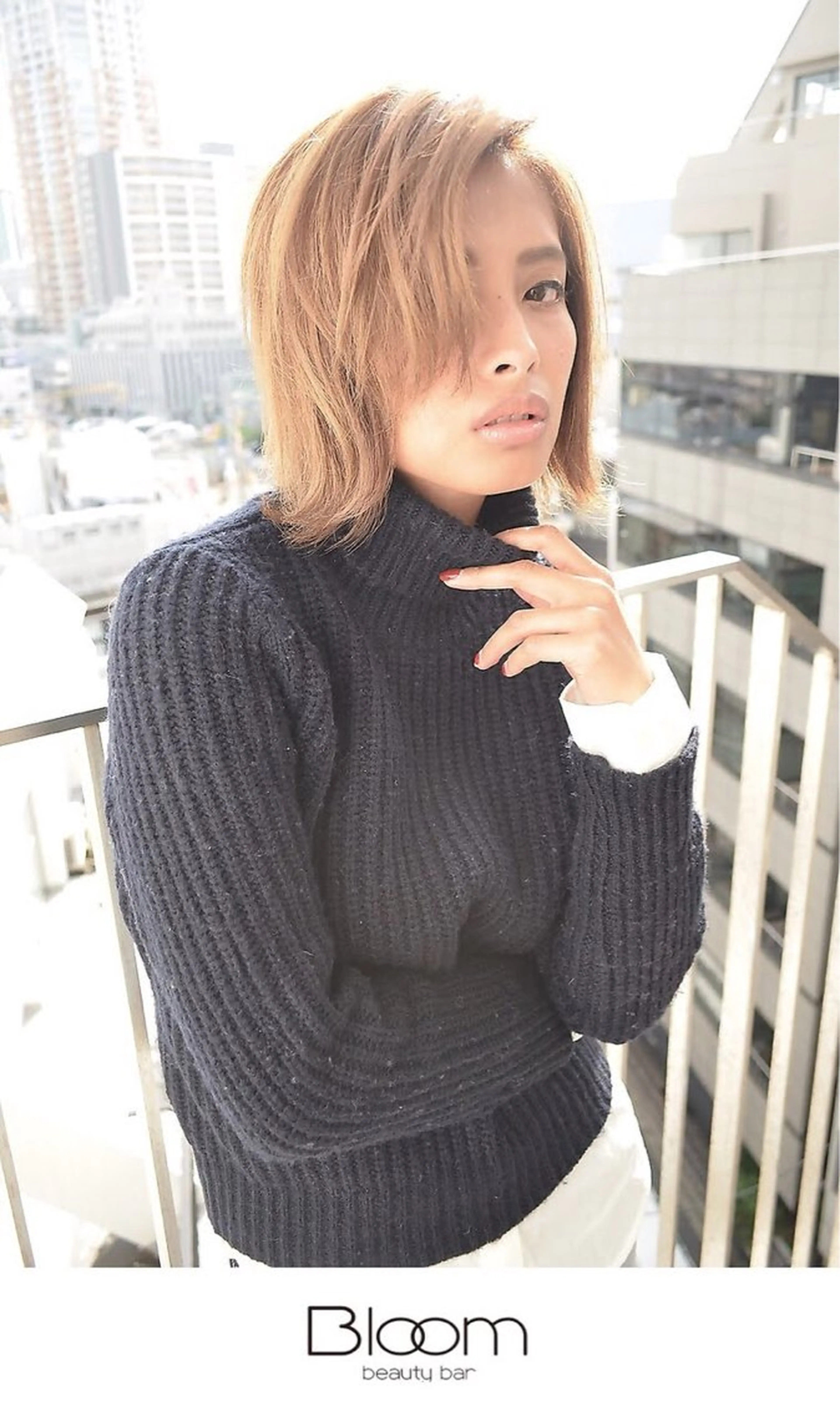 ミディアム Bloom beauty bar所属・小西 弘之［セミナー講師］のヘアスタイル