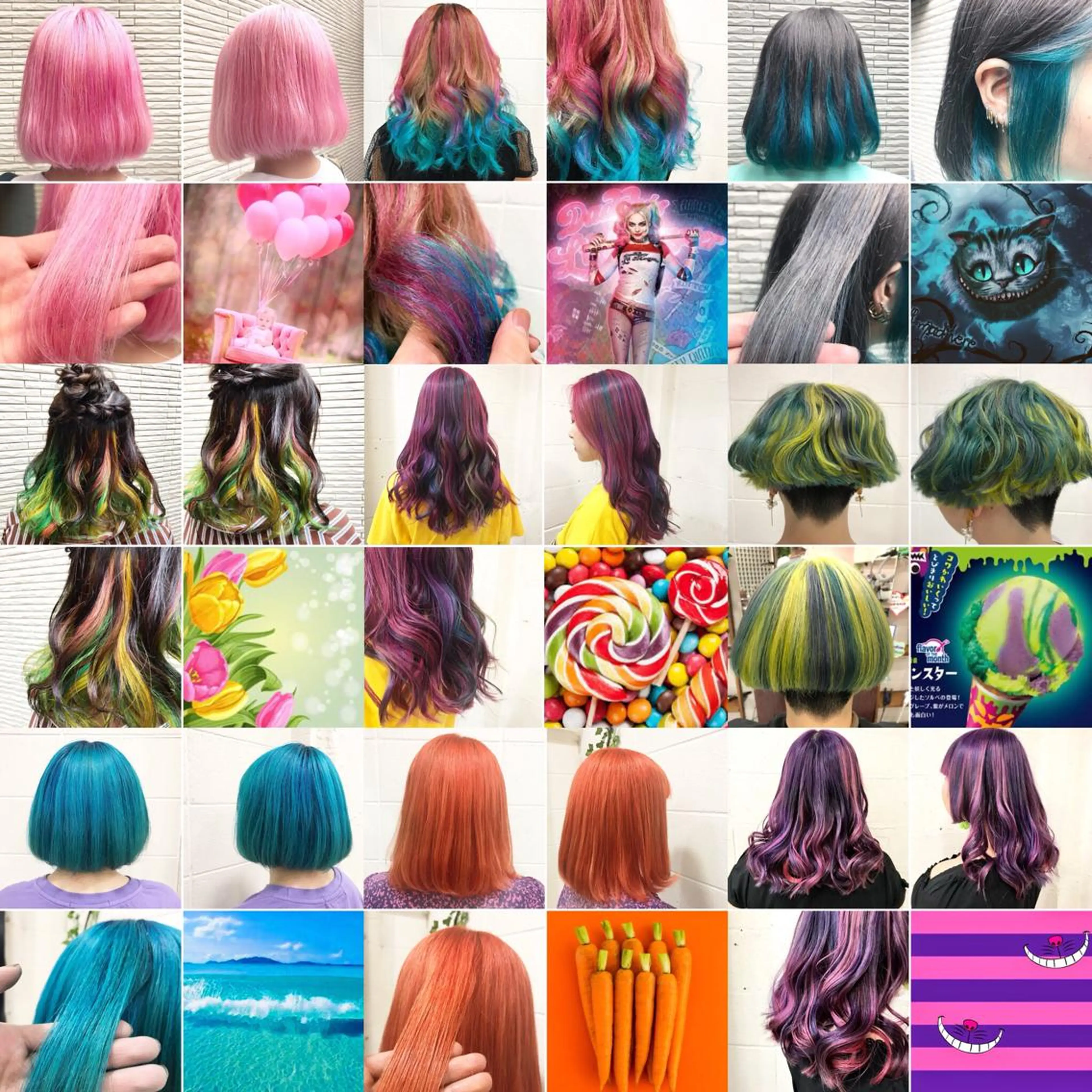 ミディアム カラー ヘアカラー トリートメント "PEPPU "所属・🌈推し色派手髪 ハイトーンShinのヘアスタイル