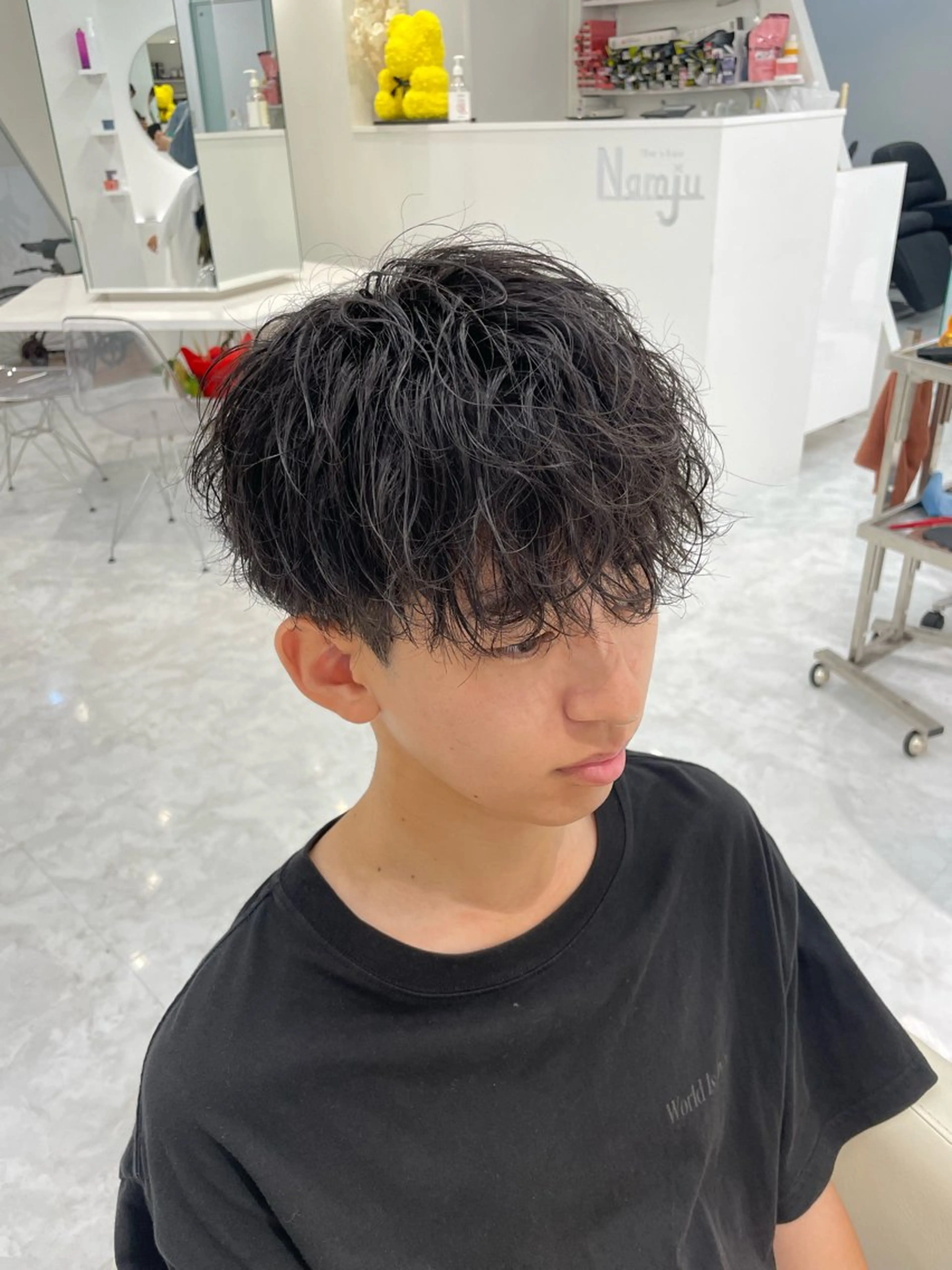 パーマ メンズ メンズパーマ メンズサロンNamju 大阪梅田【ナムジュ】所属・近藤 樹のヘアスタイル
