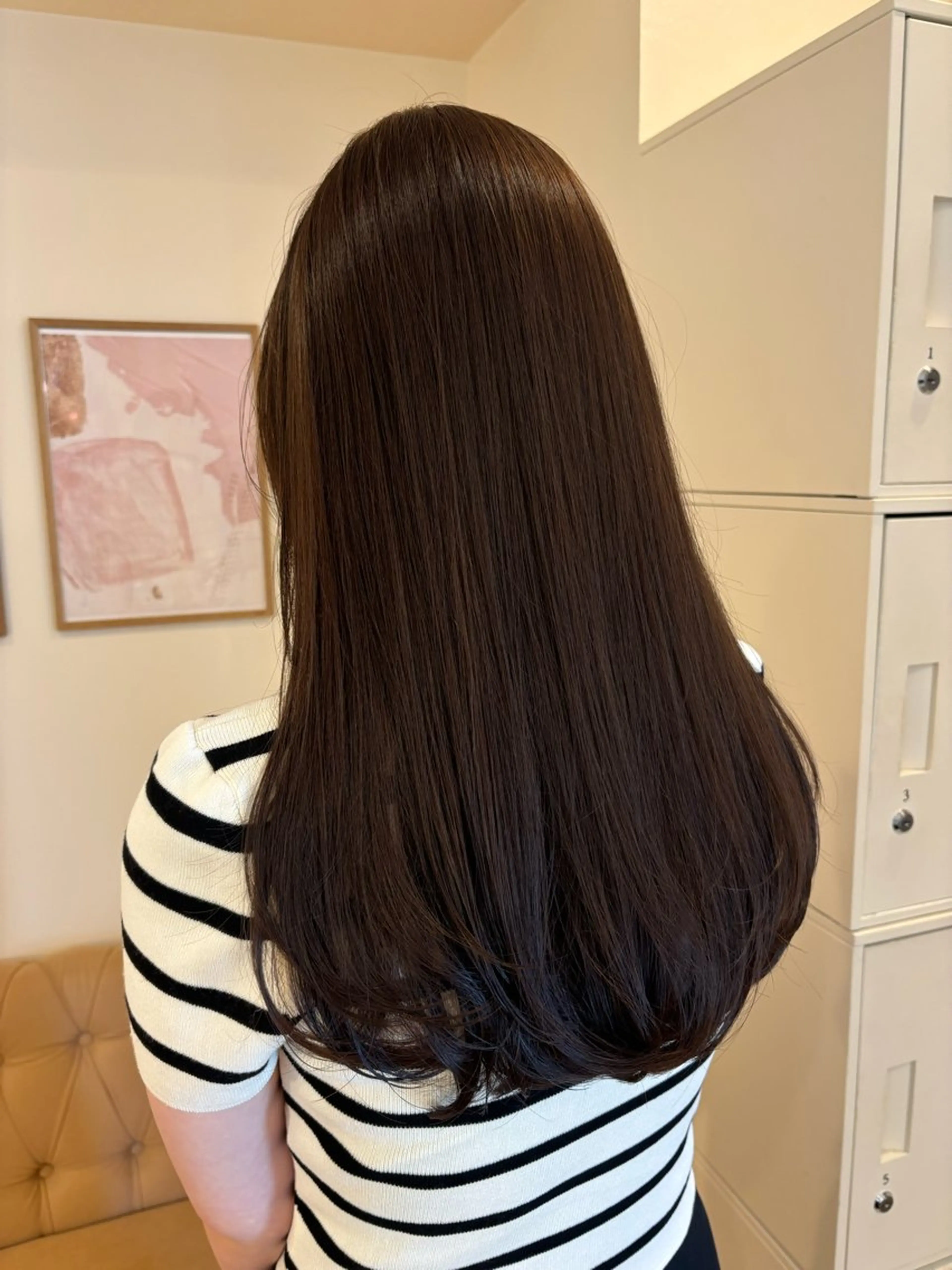 ロング カラー ヘアカラー トリートメント ミルクティ/ピンク/ レイヤー/yuriaのヘアスタイル