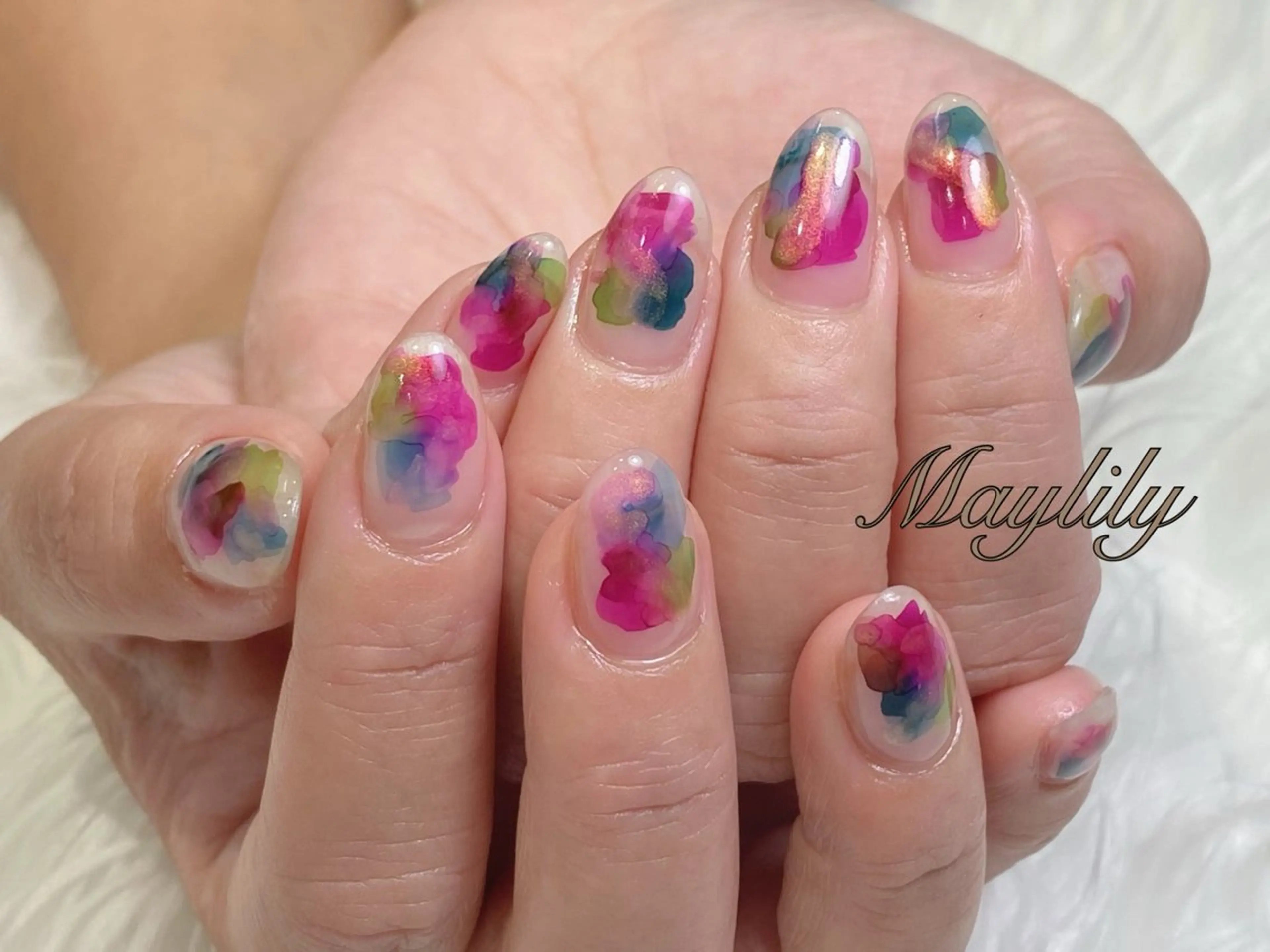 ネイル アートネイル ハンドネイル Nail salon Maylily所属・Nail salon Maylilyのネイルデザイン