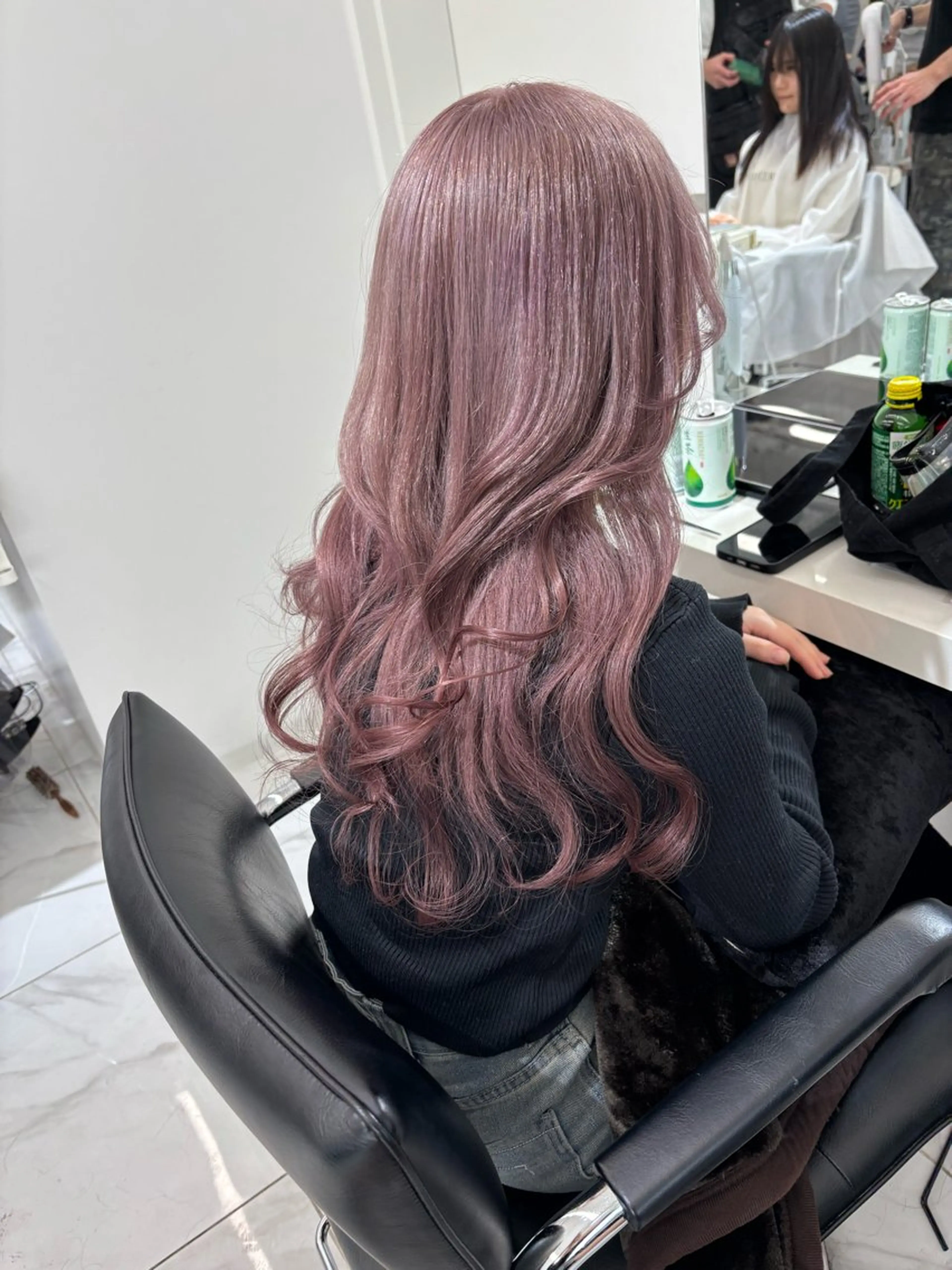 ロング カラー ベージュカラー ラベンダーカラー ラベンダーベージュ ヘアカラー 大人韓国ヘア 渋谷/Satsukiのヘアスタイル