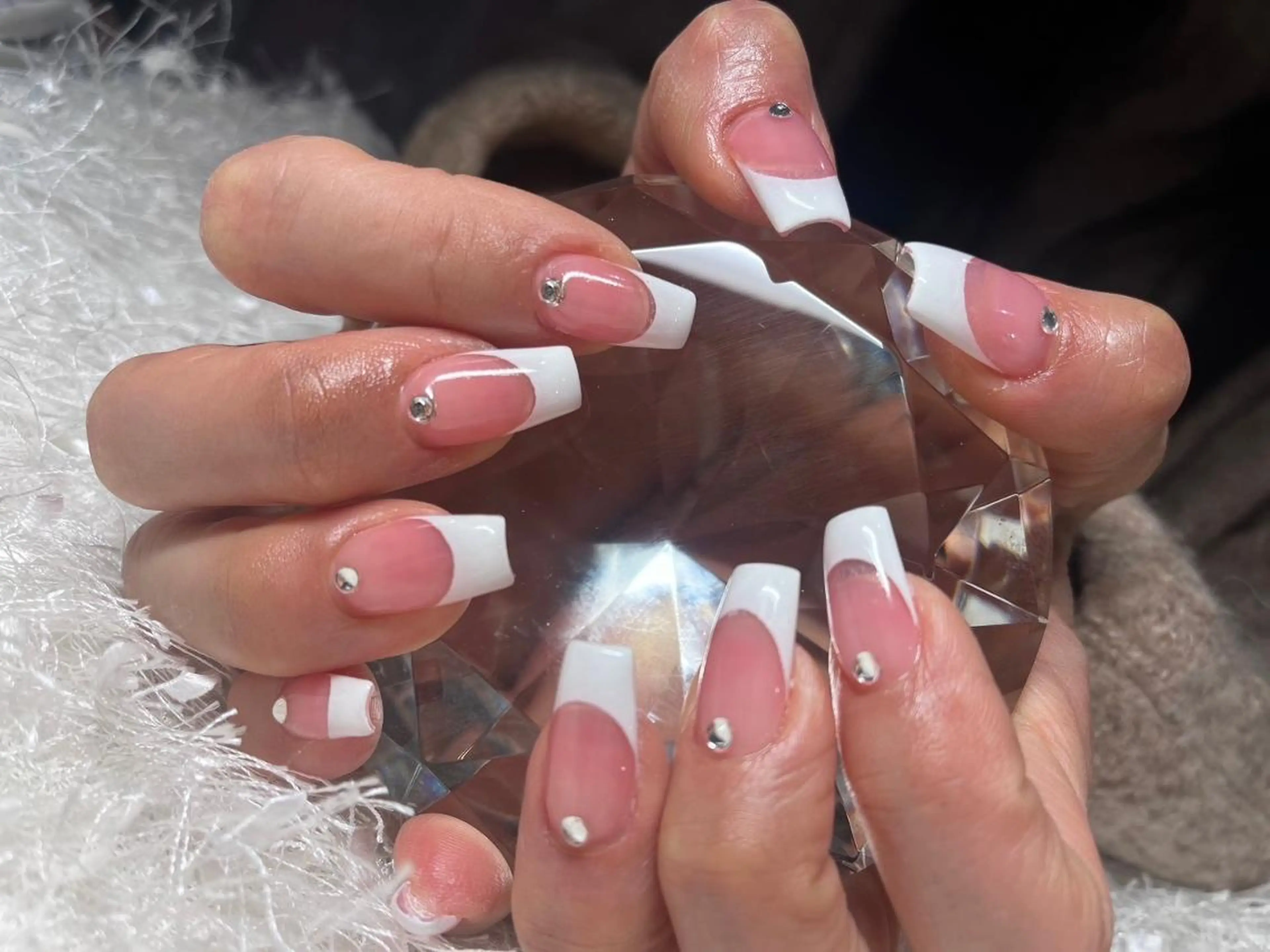 ネイル 長さ出し フレンチネイル ジェルネイル グラデーション 韓国ネイル ハンドネイル Nail&eye Belire 新宿のネイルデザイン