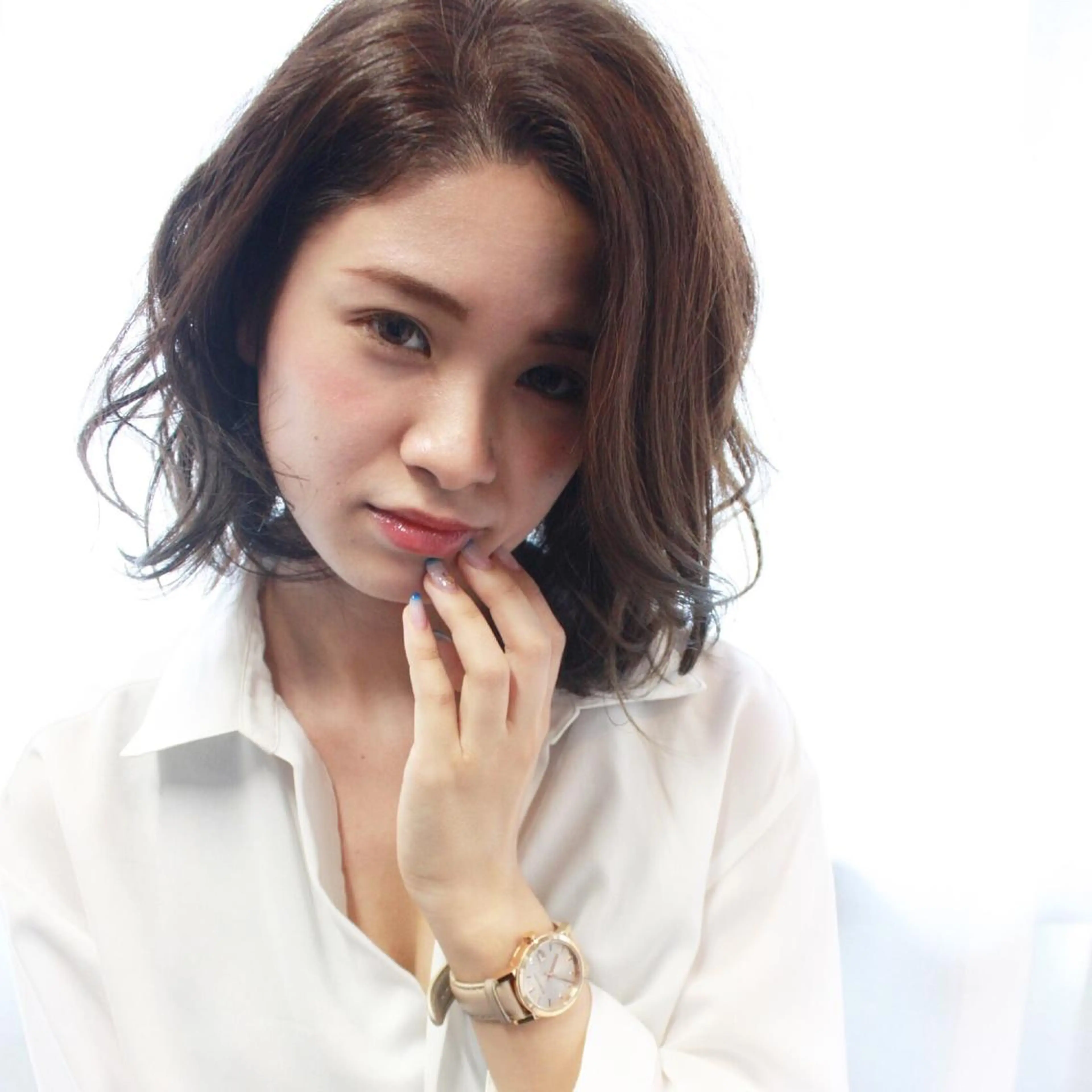 ミディアム カラー パーマ イルミナカラー 髪質改善 トリートメント 美容室tuuli 大名店所属・tuuli トゥーリのヘアスタイル