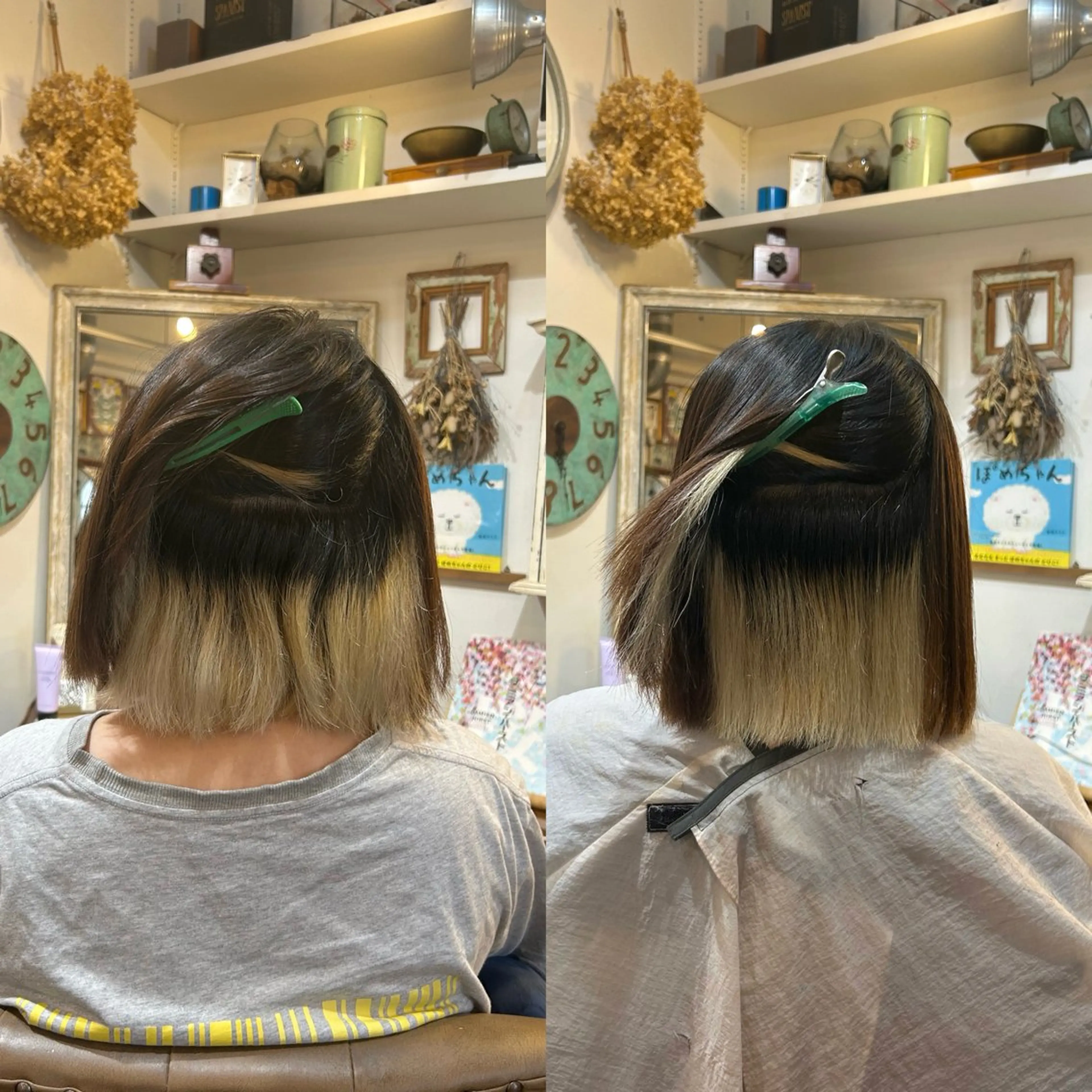 ショート パーマ ハイライト 縮毛矯正 縮毛矯正 トリートメント ヘッドスパ BRITS 渡辺 菜々子のヘアスタイル