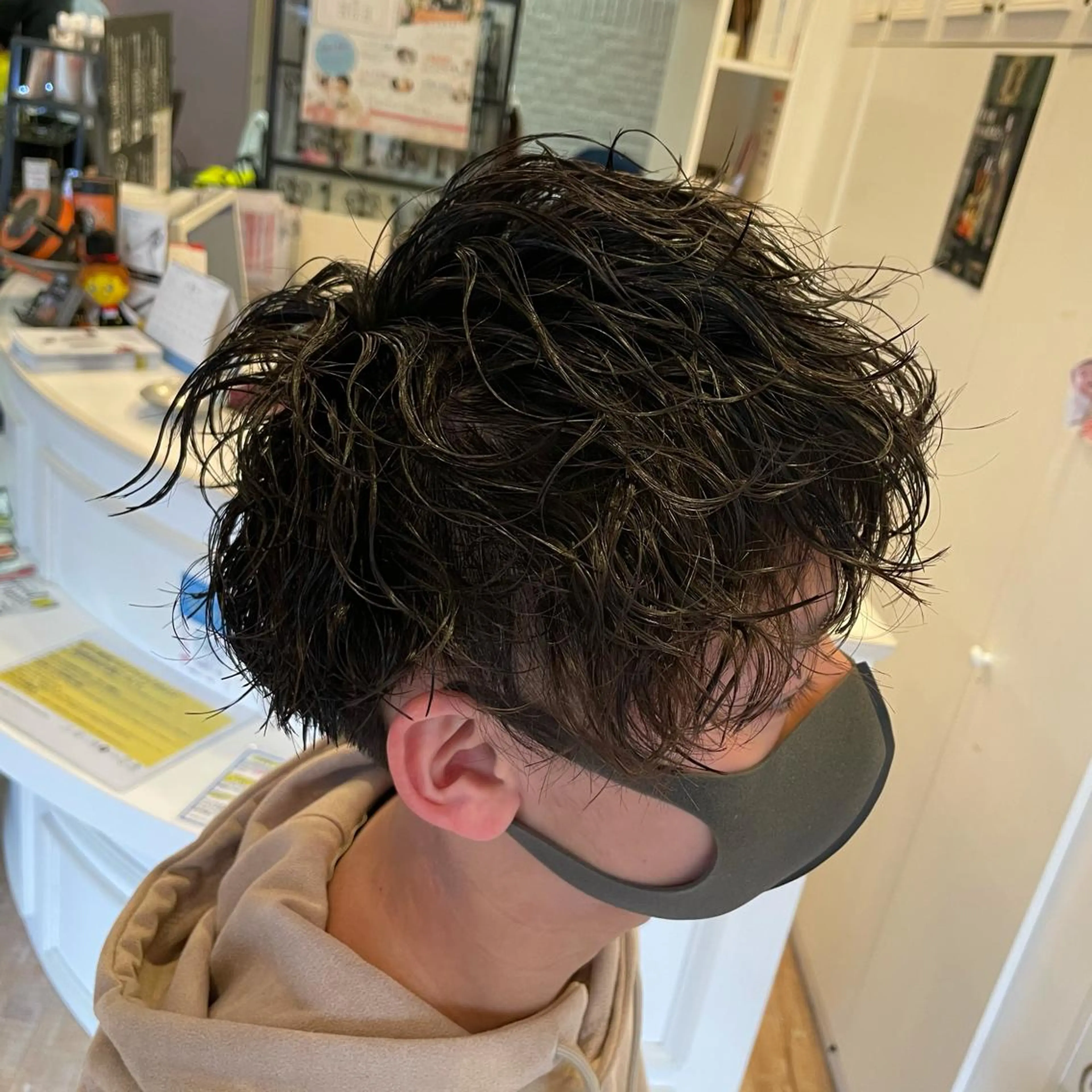 ショート パーマ メンズ メンズパーマ 大阪長居🌱野見山 卓也のヘアスタイル