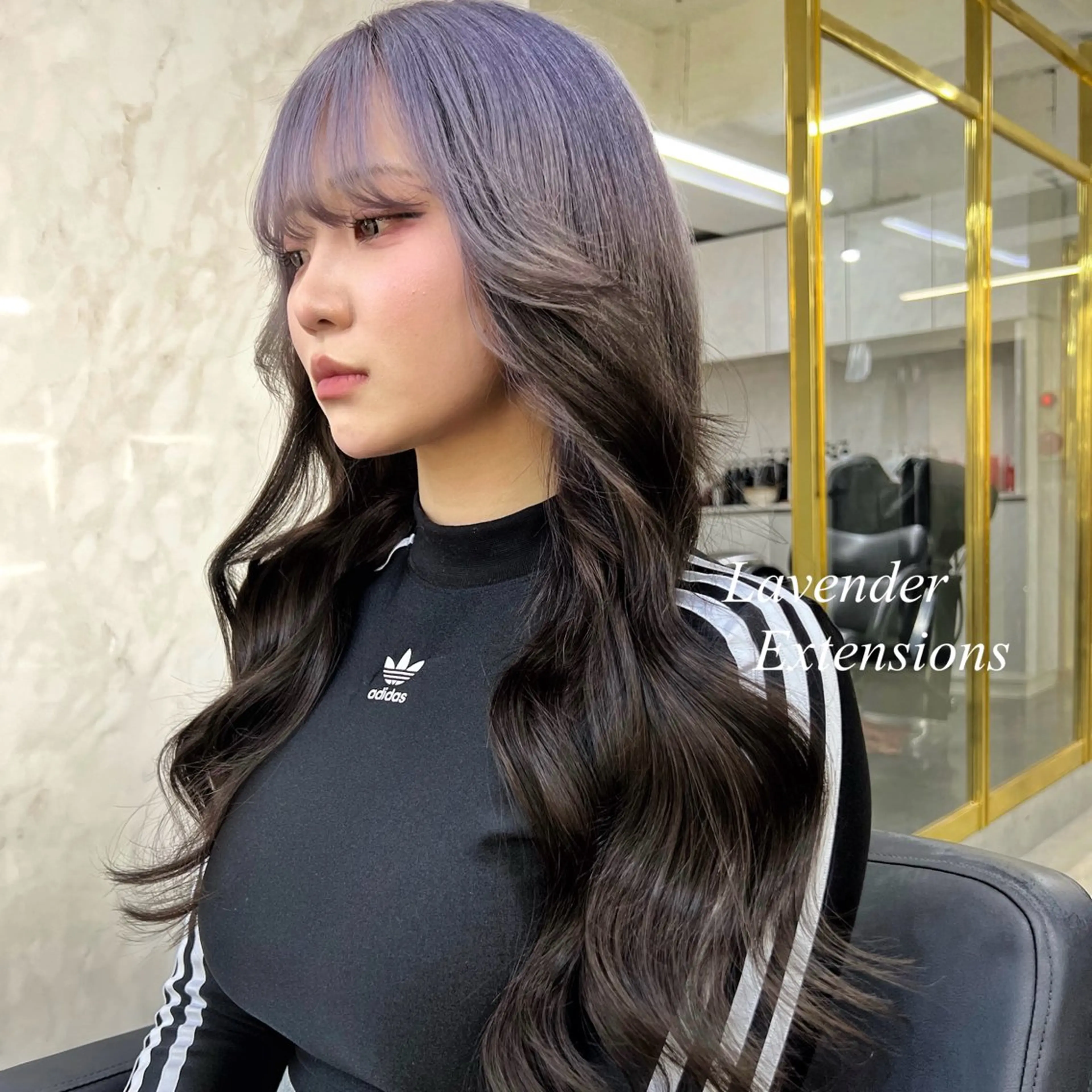 ロング カラー シールエクステ ハイトーンカラー エクステ ヘアカラー エクステ シールエクステ特化 ハイトーン、NANAのヘアスタイル