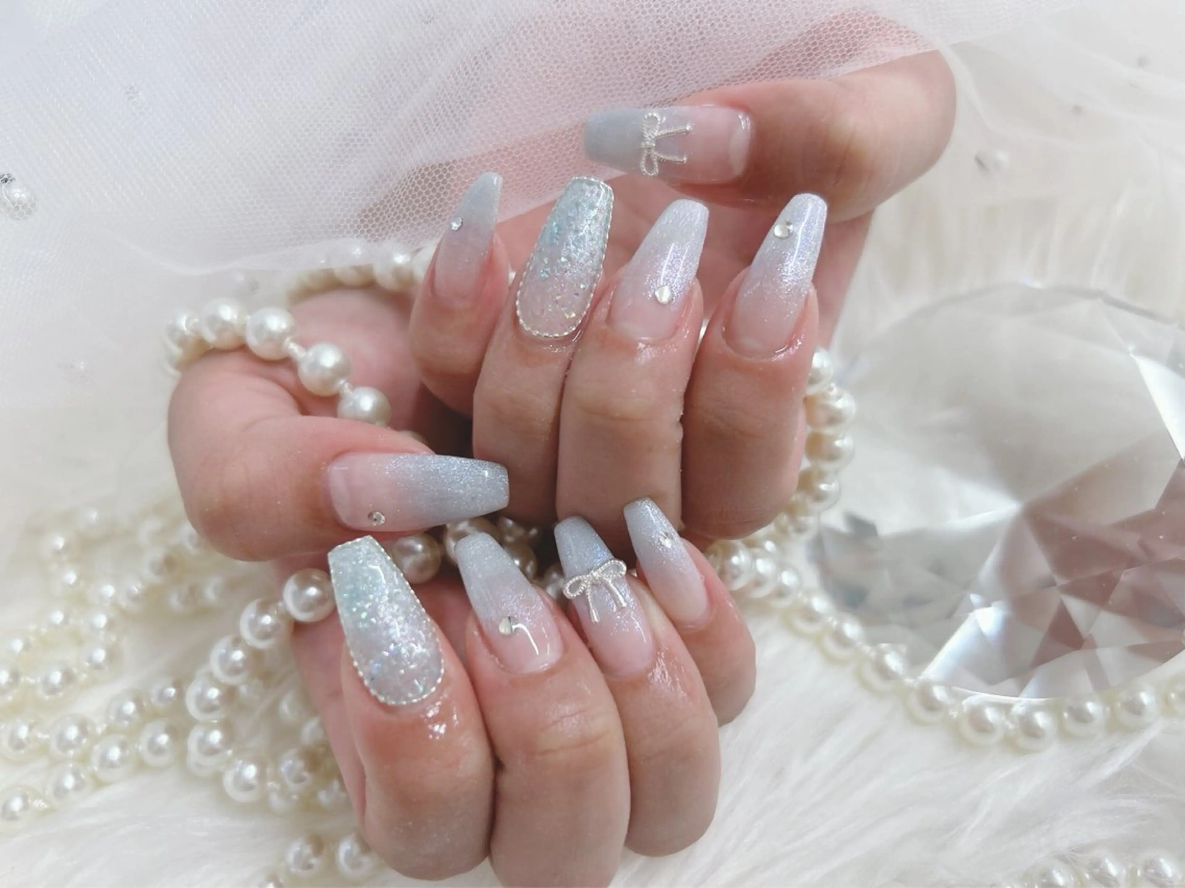ロング ハンドネイル Nailsalon Angeのネイルデザイン