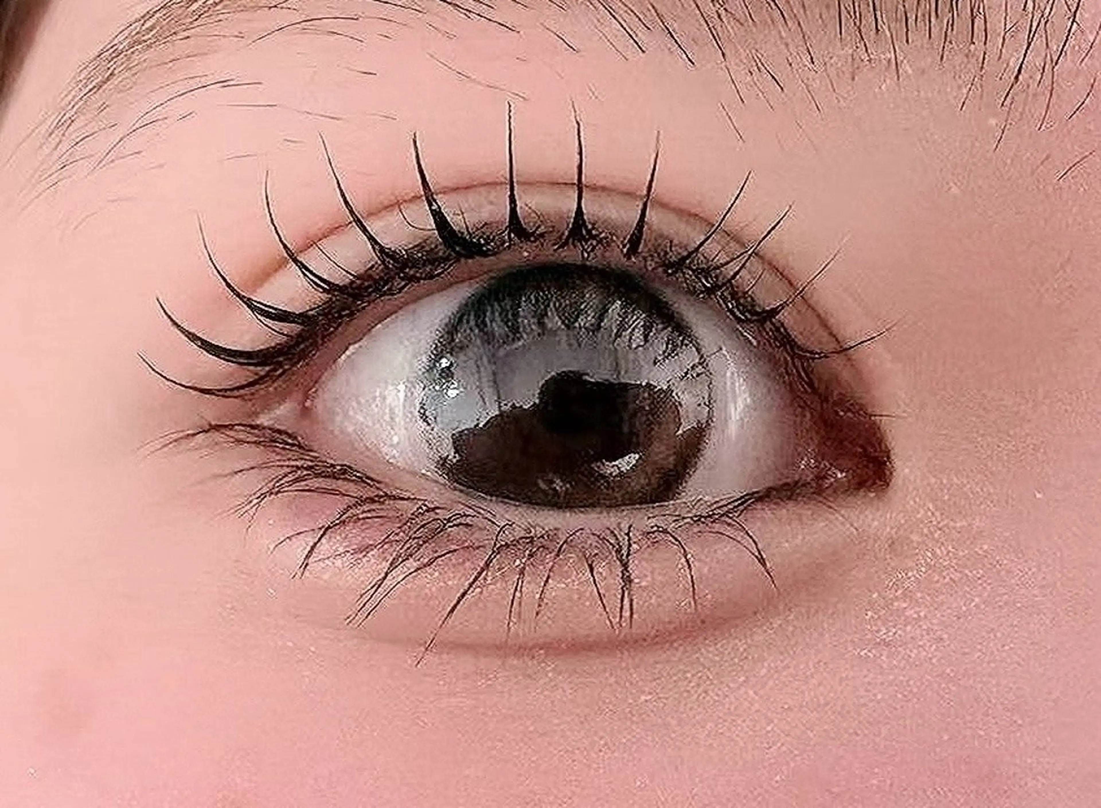 パリジェンヌラッシュリフト(上)＆コーティング剤付きの写真