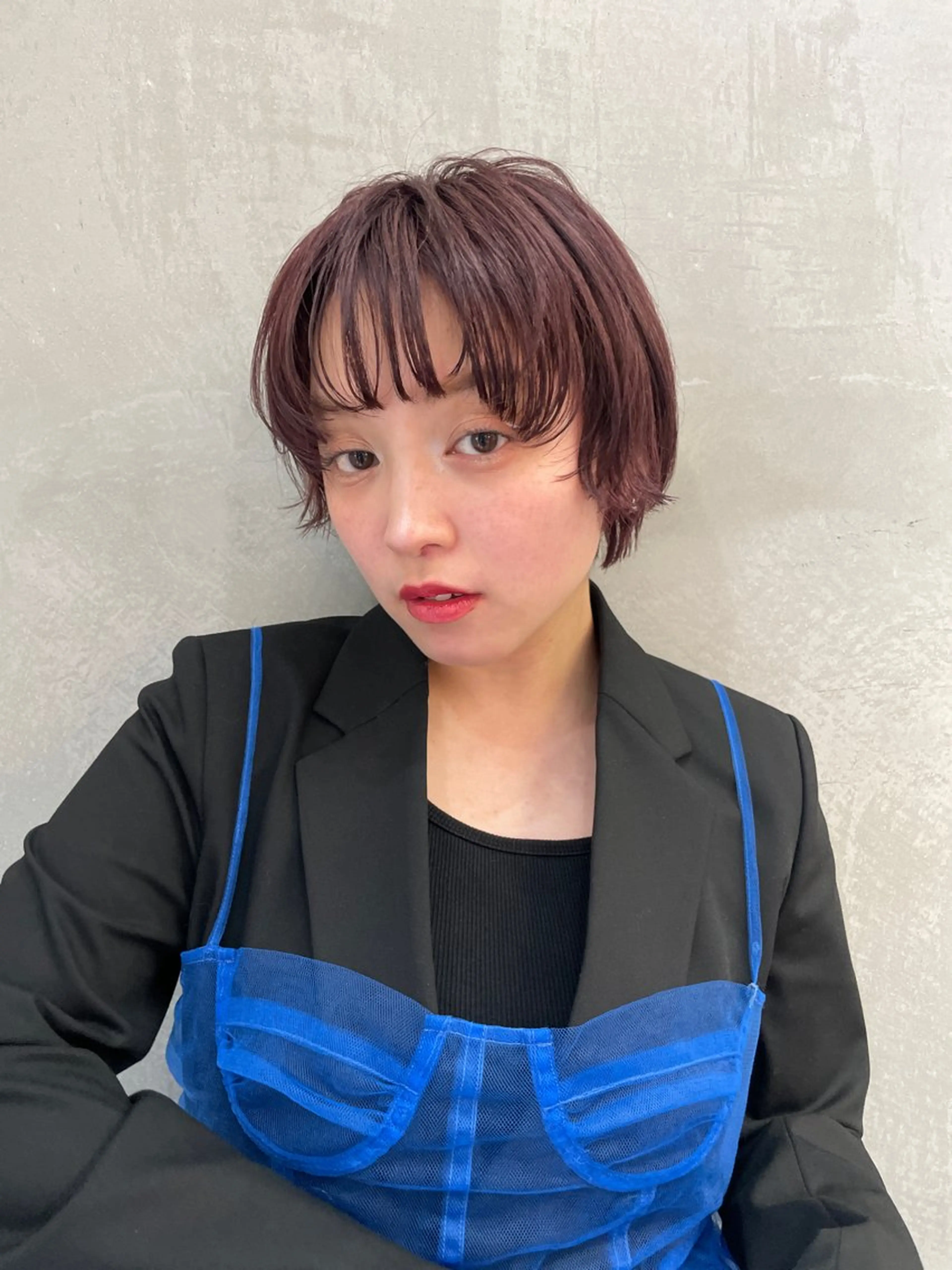 ショート カラー ❤️ボブ/髪質改善 タッセルボブ/ユウキのヘアスタイル