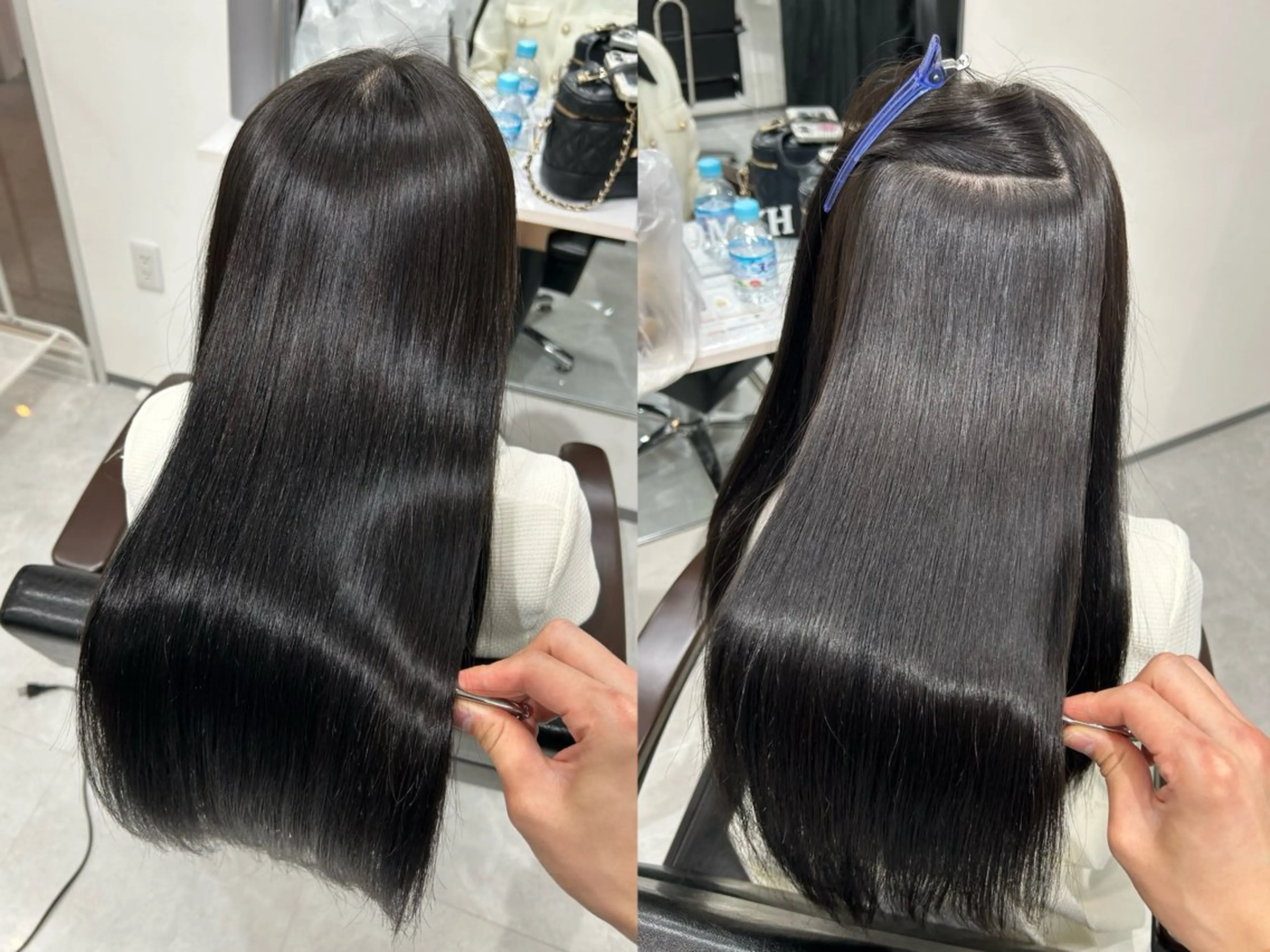 ロング 縮毛矯正 縮毛矯正 トリートメント LOMKH所属・シールエクステ/ レイヤー/タツヤのヘアスタイル