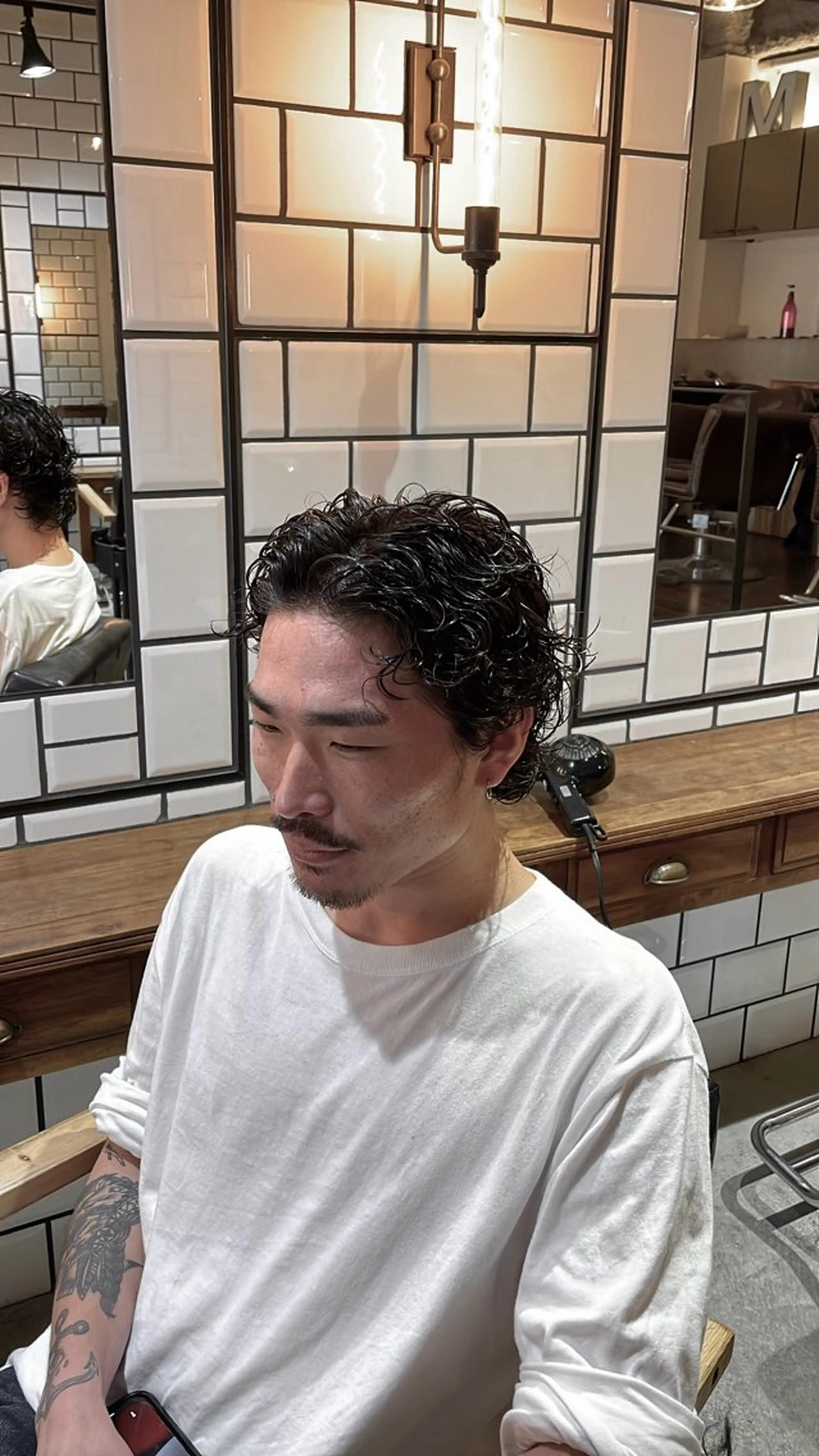 ショート パーマ カット パーマ トリートメント メンズ特化/フェード 樋口裕馬のヘアスタイル