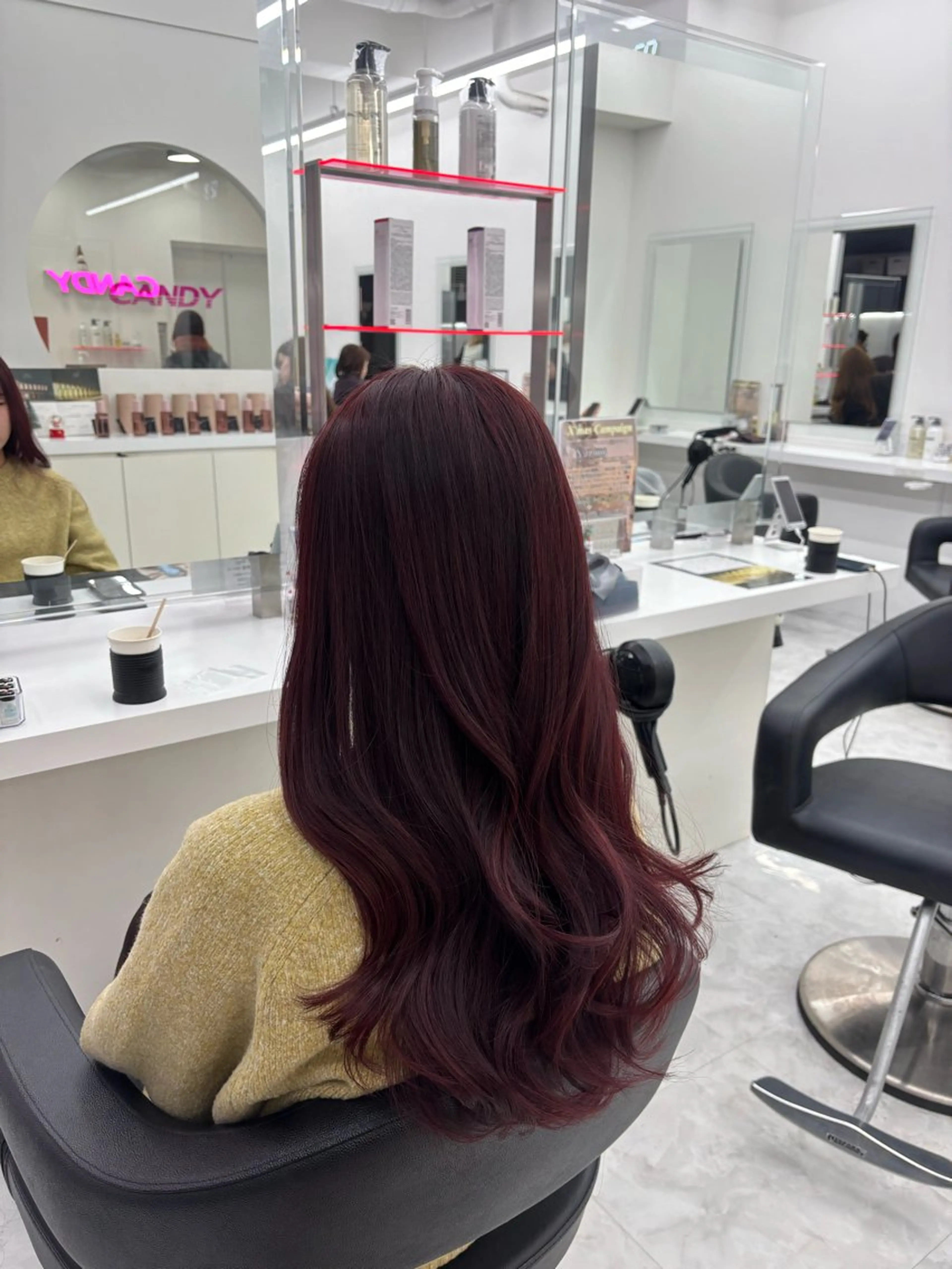 カラー ヘアカラー かわいい艶髪🤍 れいな🤍のヘアスタイル