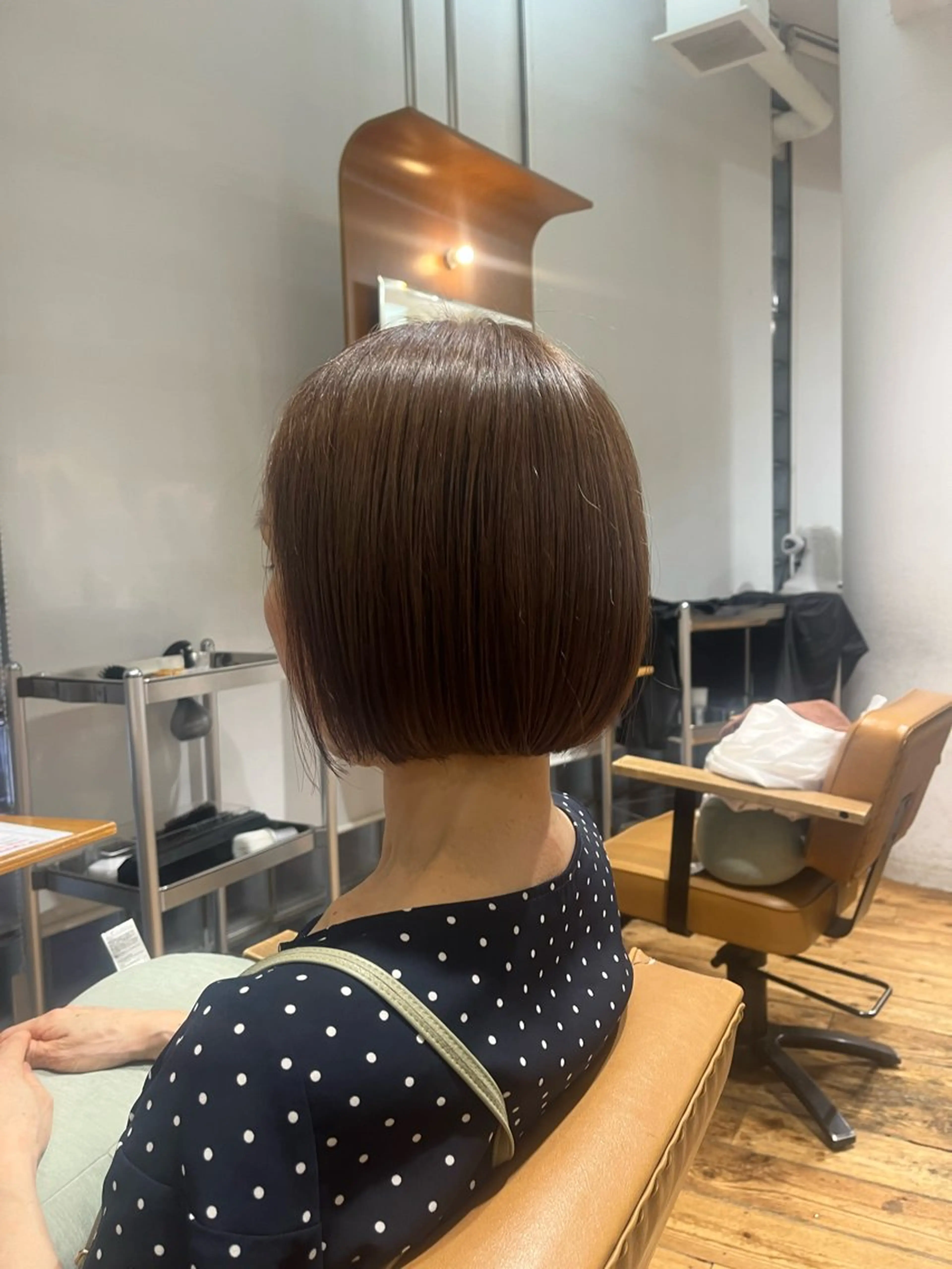 ミディアム カラー ボブ カット ヘアカラー カット/パーマモデル 募集🩵　yukaのヘアスタイル