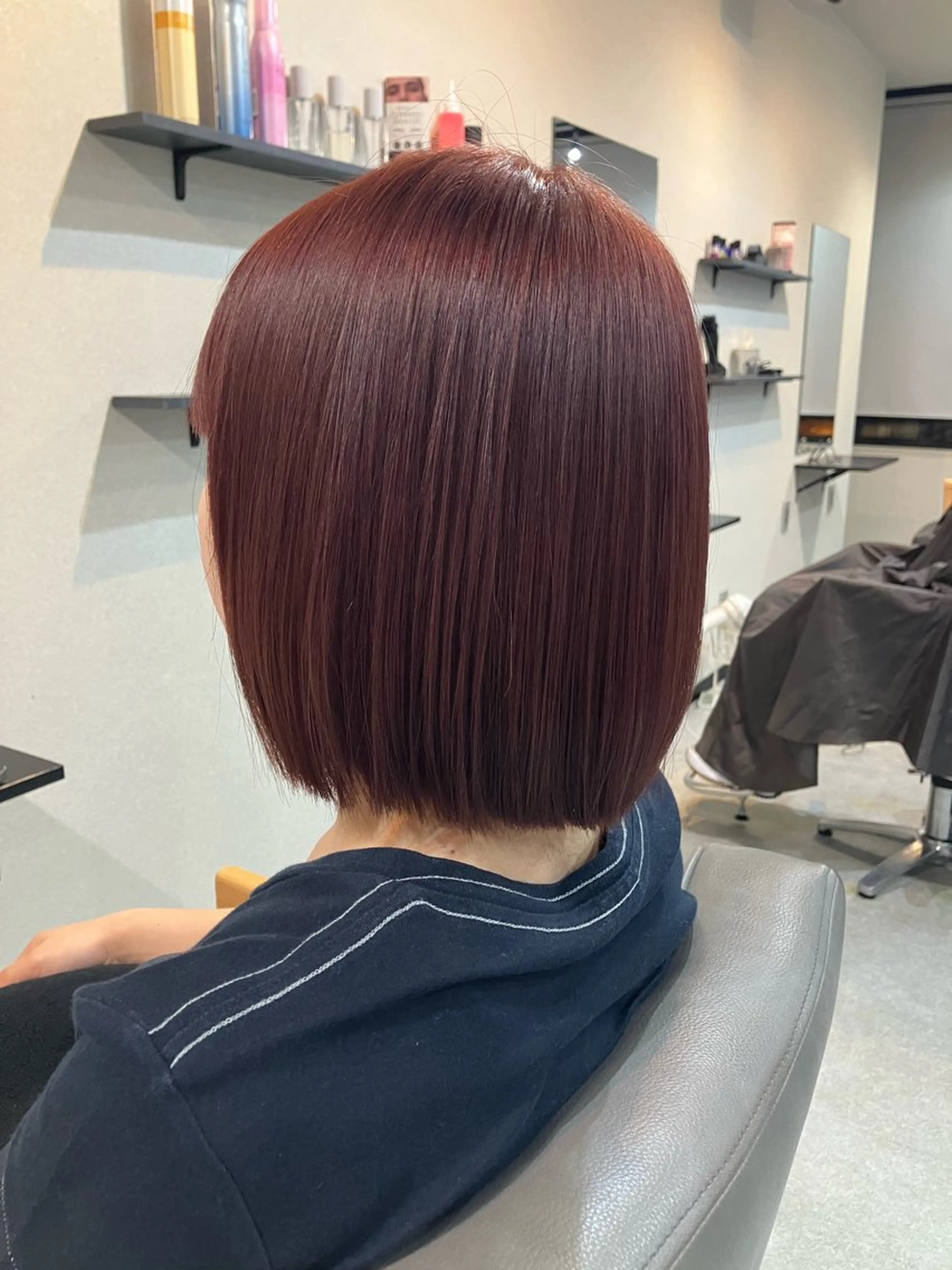カラー ブリーチ ダブルカラー レッドカラー 半個室サロンMimu所属・【Mimu】 くまがいのヘアスタイル