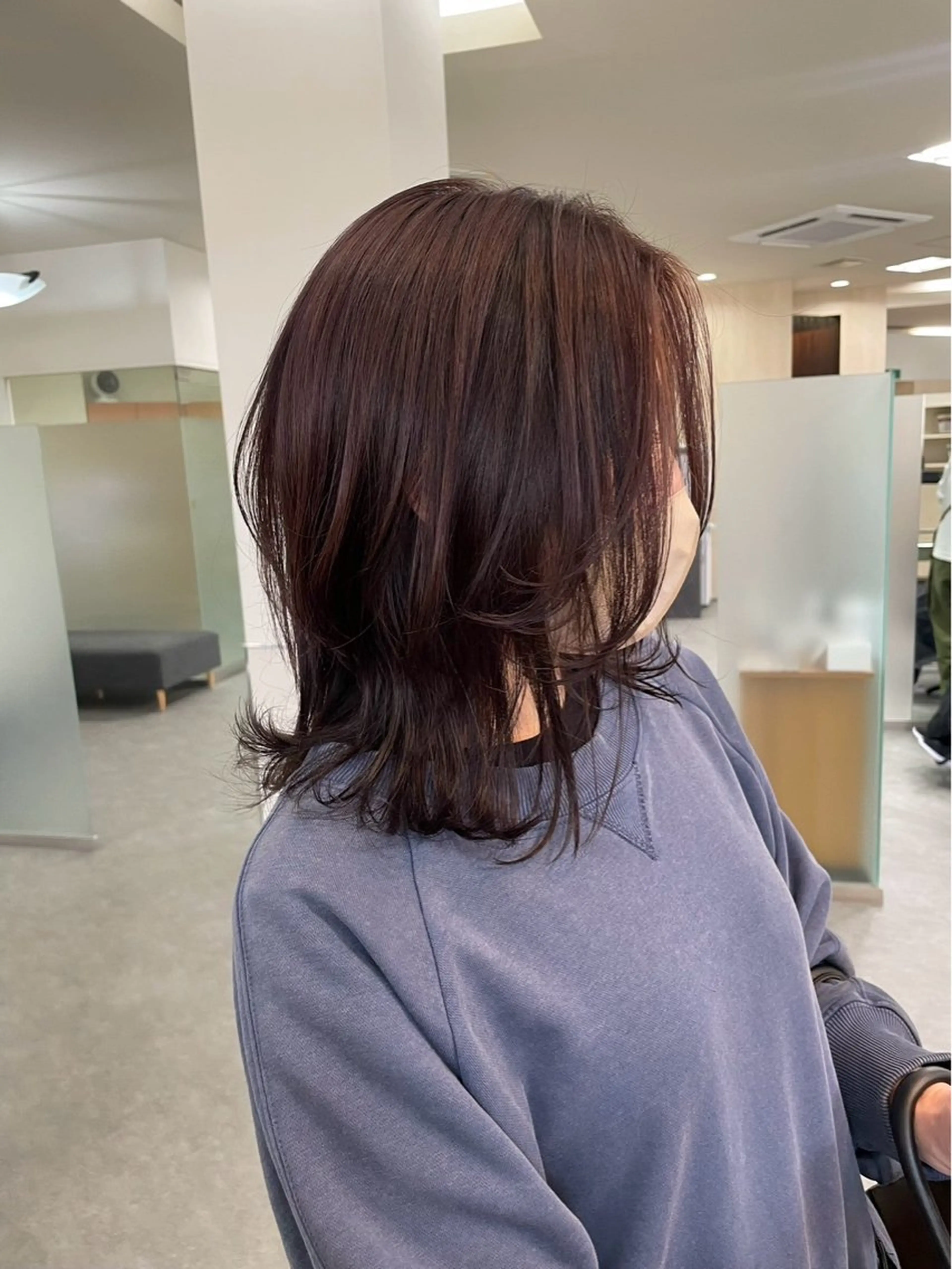 ミディアム カラー 透明感カラー‪🫧 Kanaのヘアスタイル