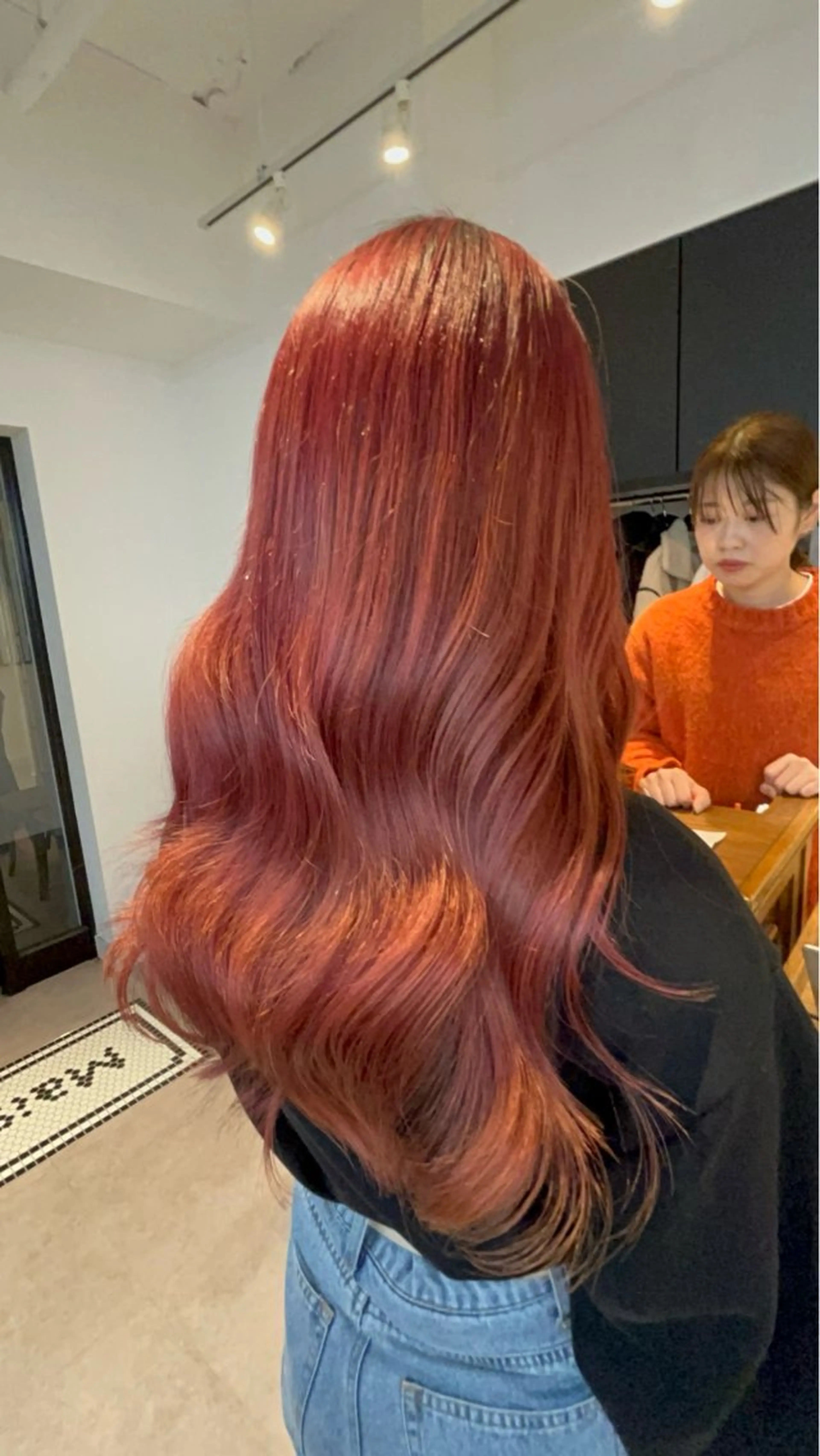 カラー レッドカラー ウルフカット/ mayo🌛🌀のヘアスタイル