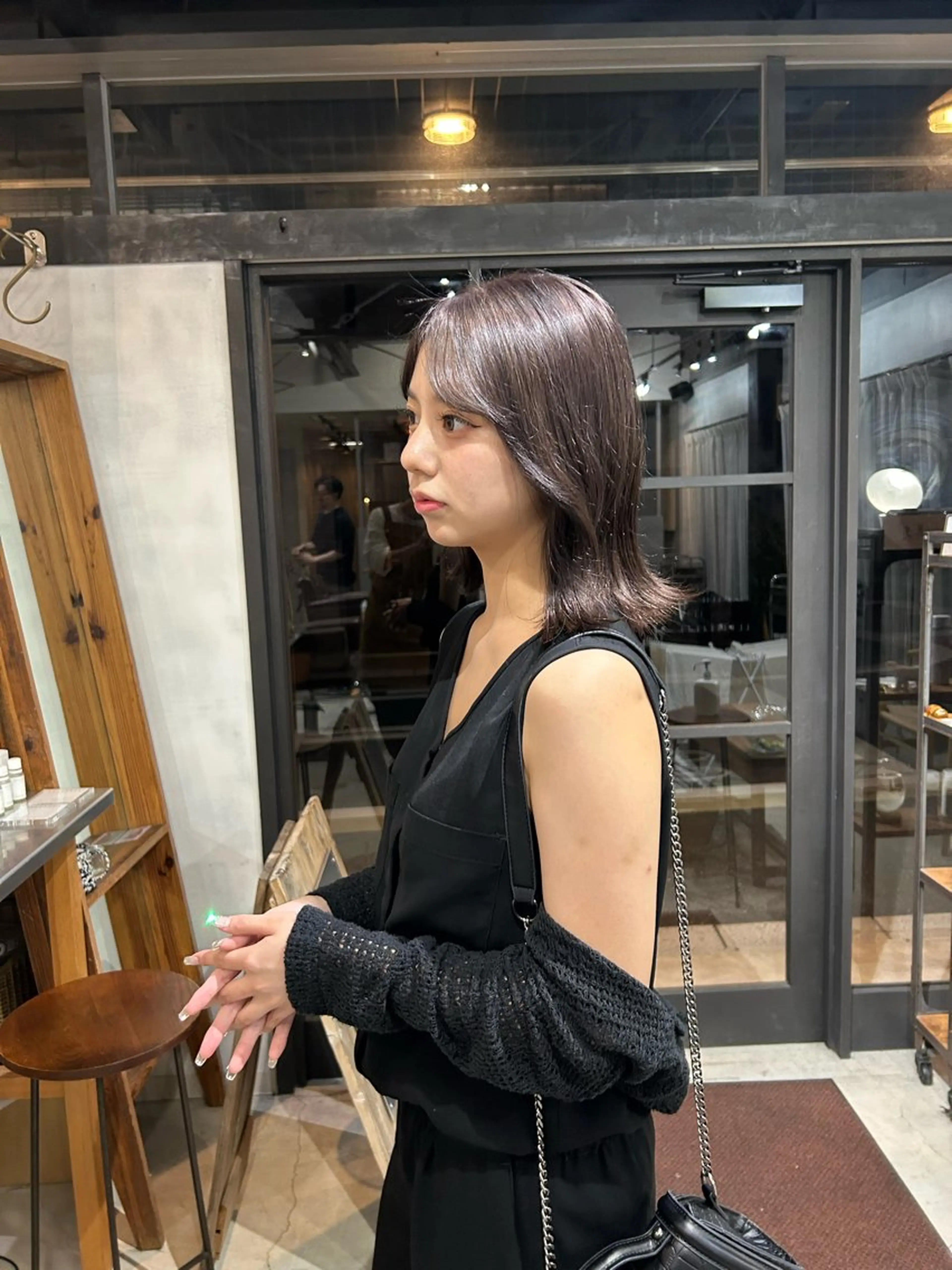 カラー ラベンダーカラー ヘアカラー トリートメント 京都/カラー/松野 翔のヘアスタイル