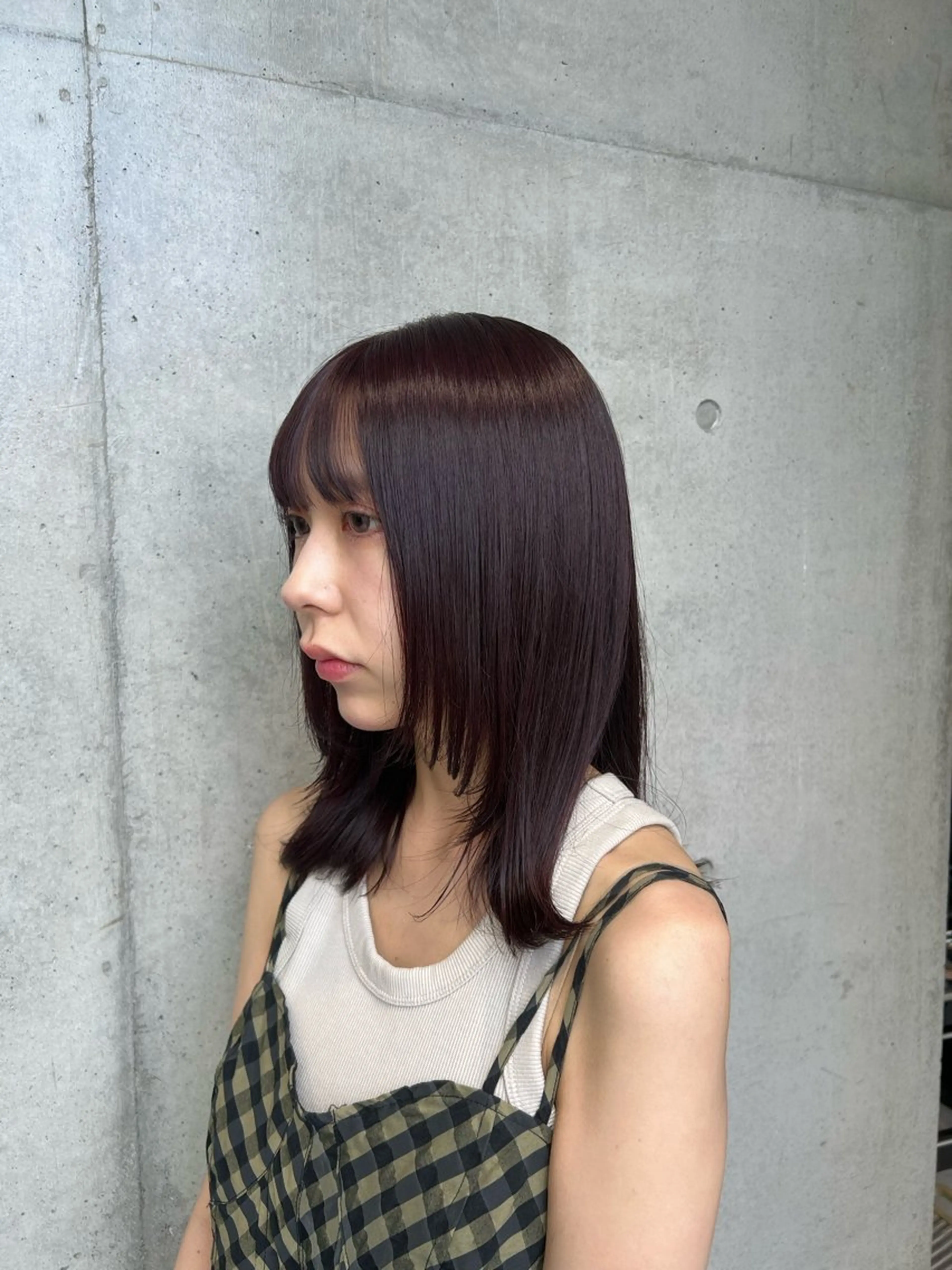 セミロング カラー ヘアアレンジ カット ヘアカラー トリートメント ボブ艶モテカラー🫧 カリンのヘアスタイル