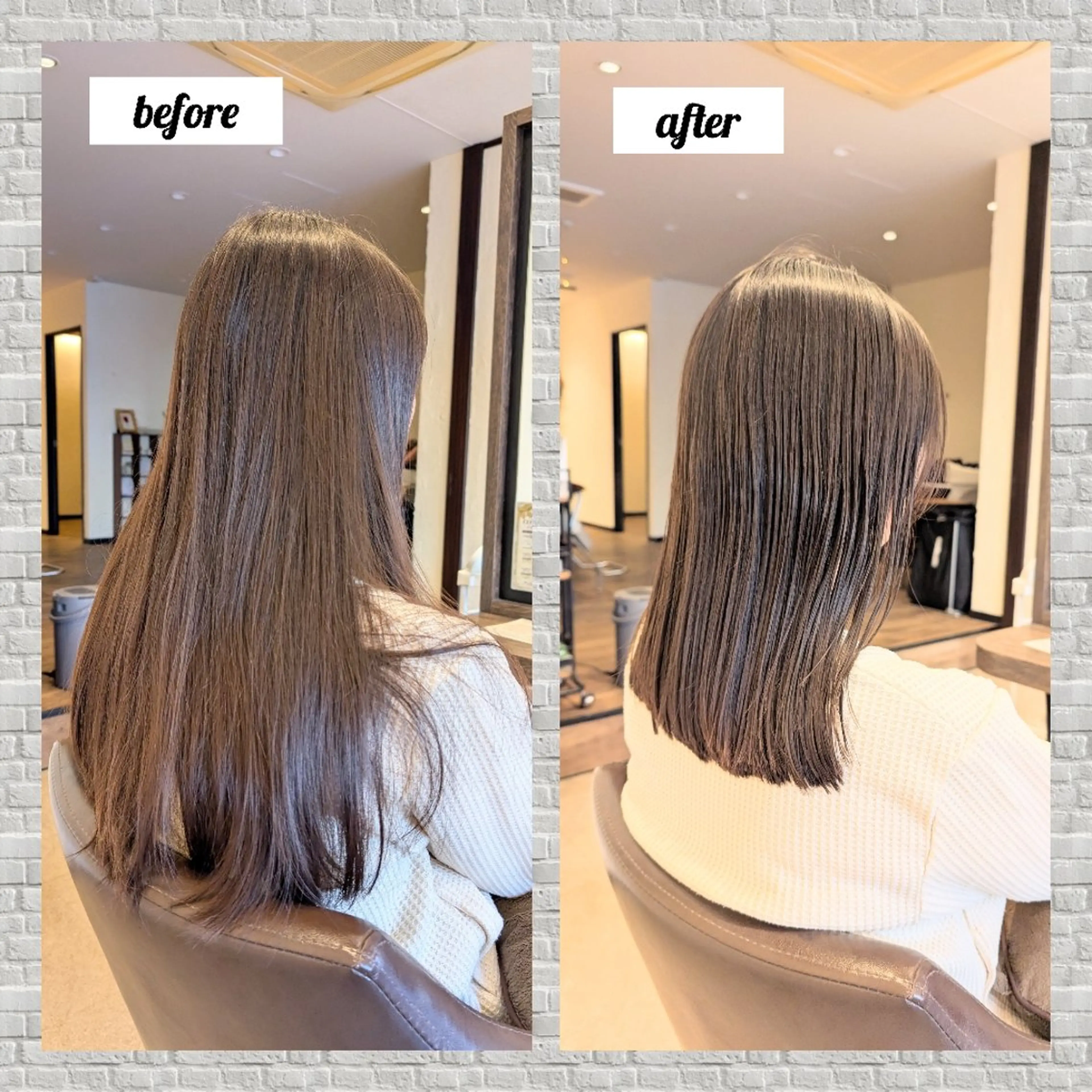 セミロング 吉田 彩のヘアスタイル