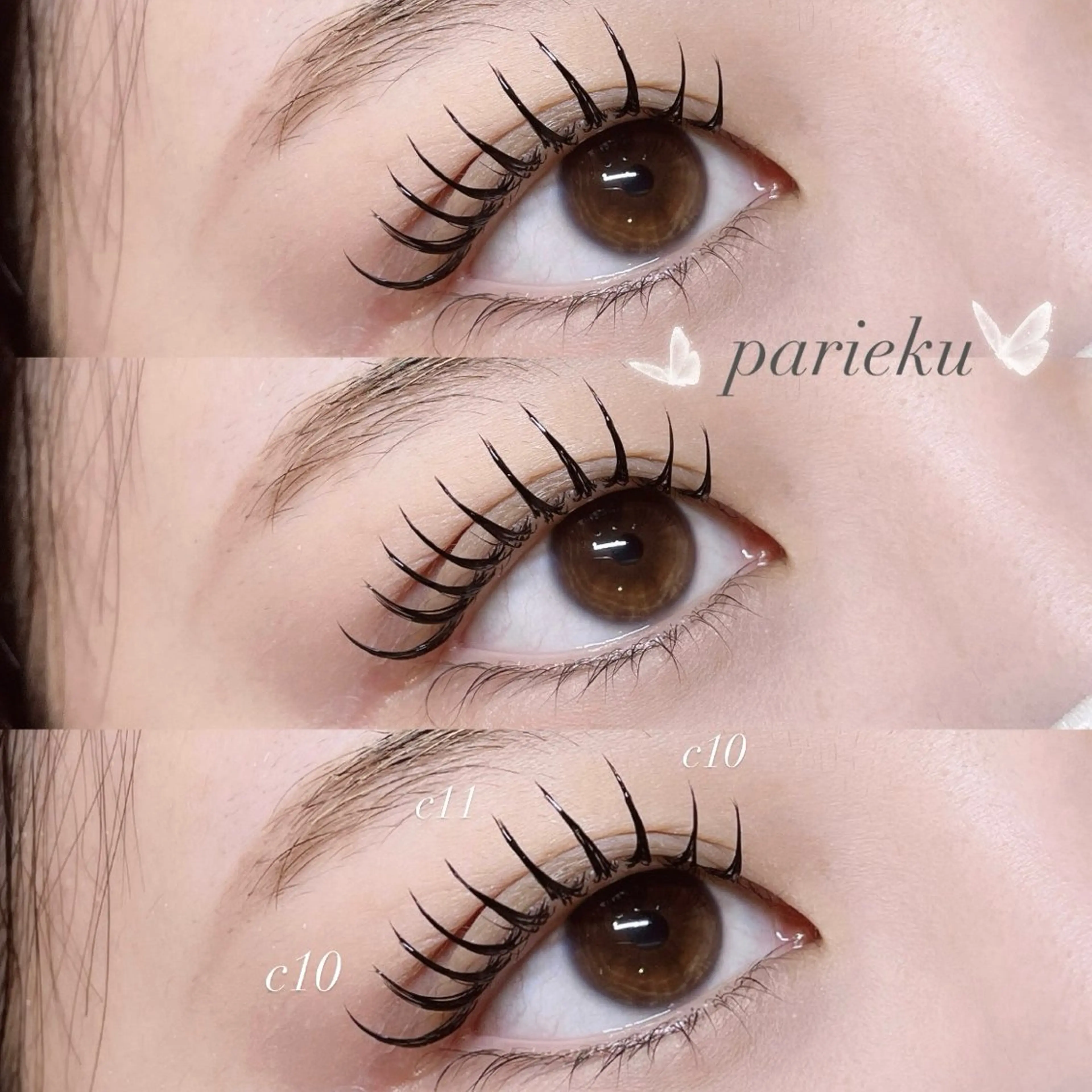 マツエク・マツパ マツエク Mell Yuuna ♡パリエク /束感のマツエク・マツパデザイン