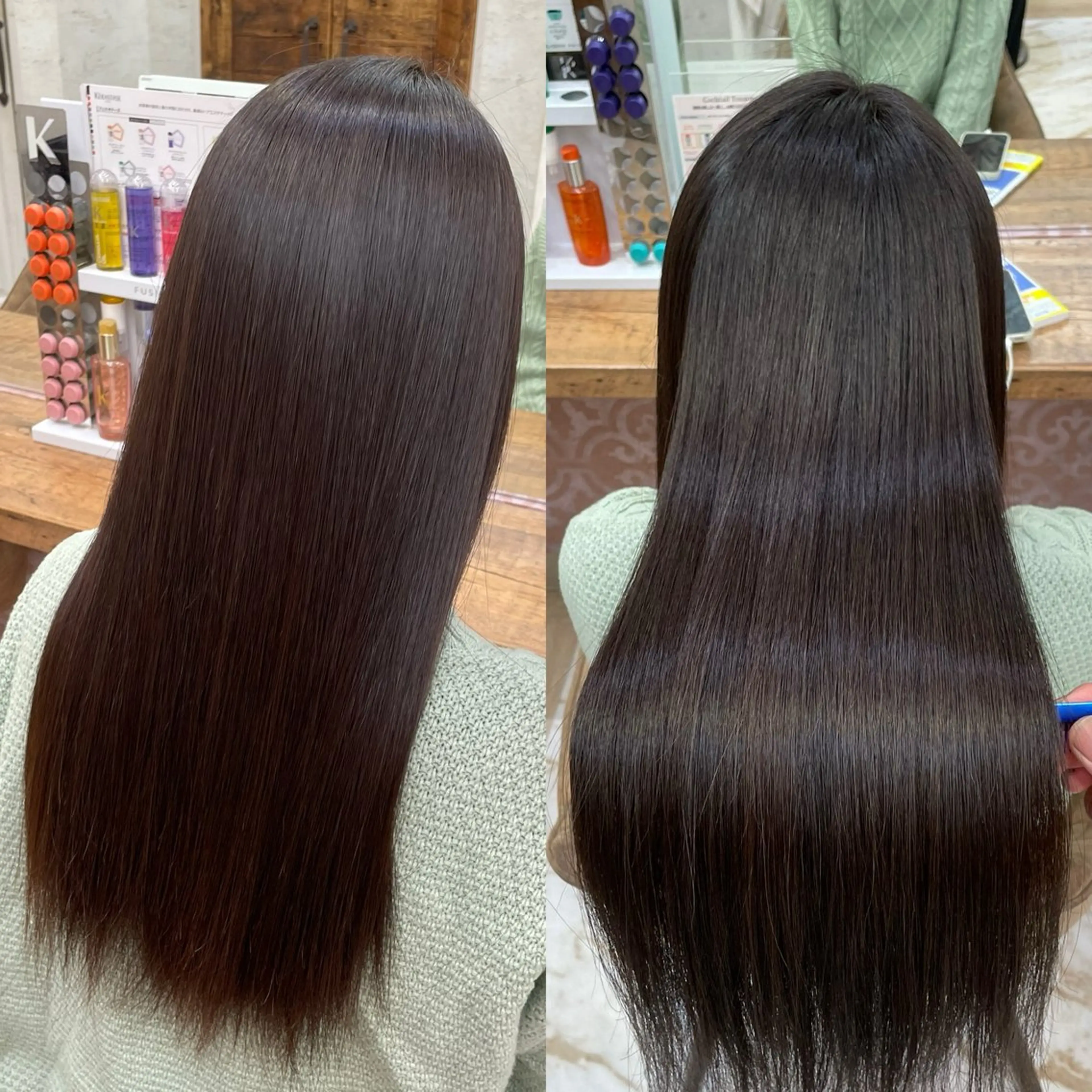 ロング 縮毛矯正 トリートメント 縮毛矯正/艶カラー 笠原康平のヘアスタイル