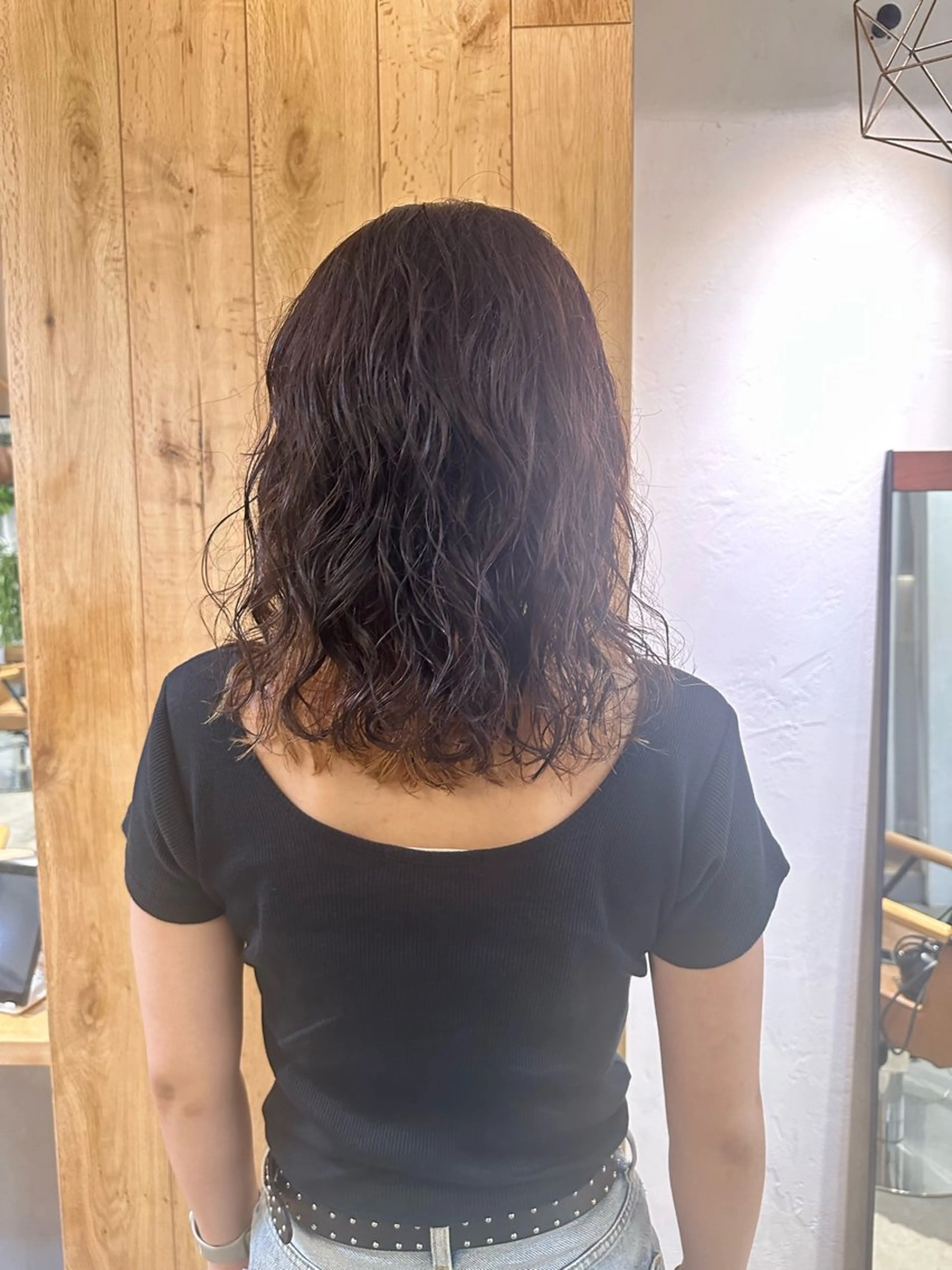 ミディアム パーマ REINA☁️透明感 カラー/ぷつっと♡のヘアスタイル