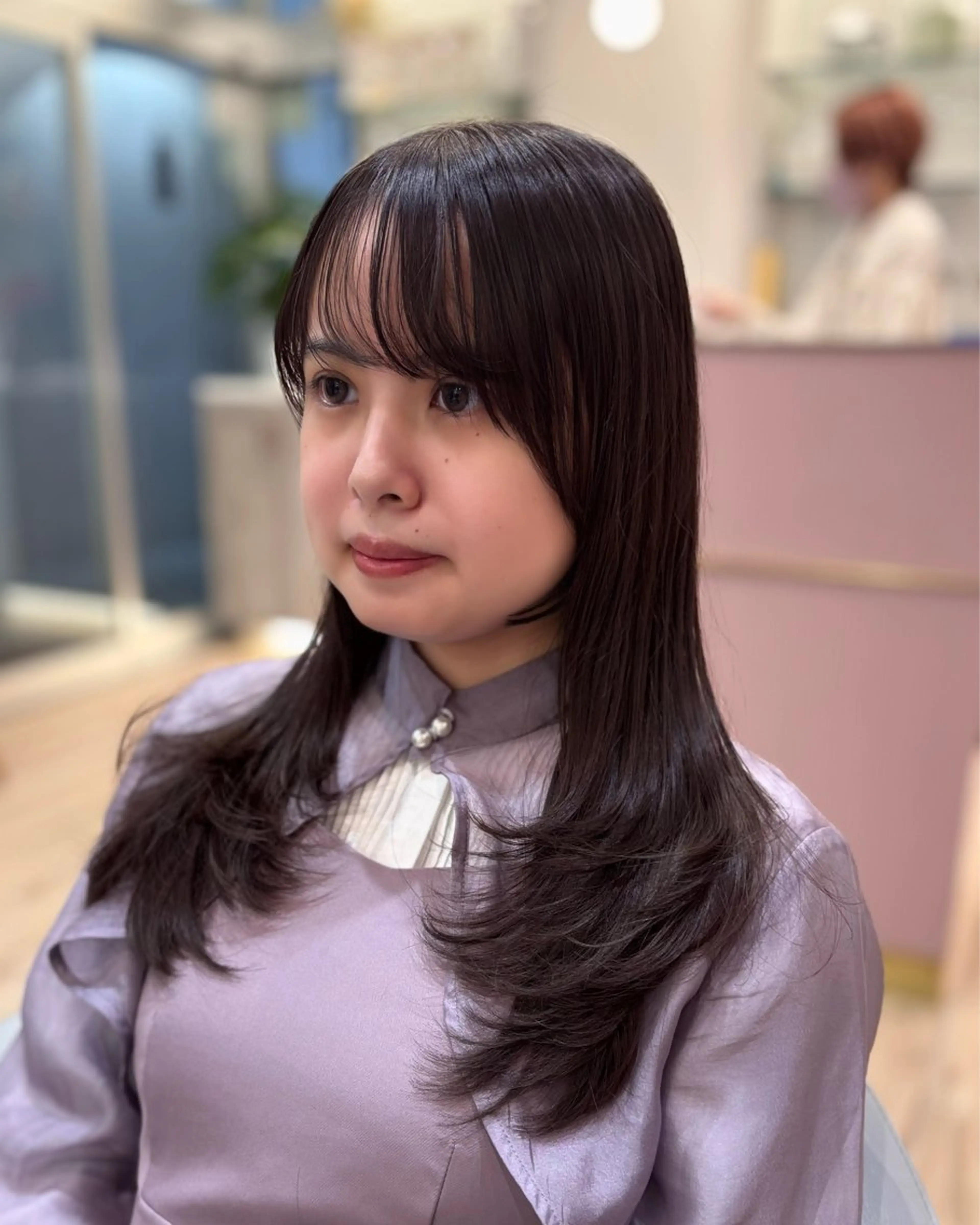 ロング レイヤーカット カット かどたはるな レイヤー/パーマのヘアスタイル