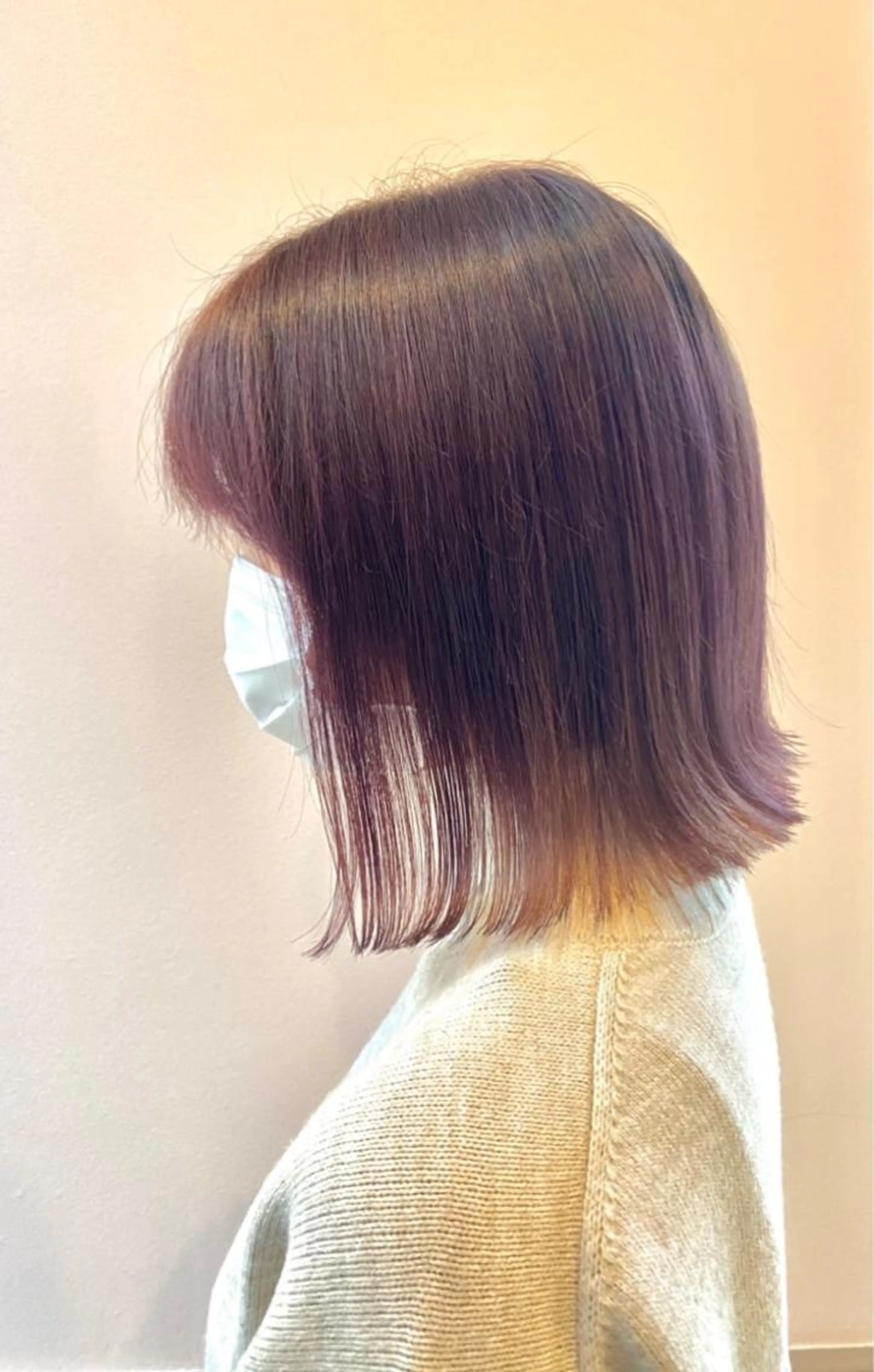 ダブルカラー＆ブローの写真