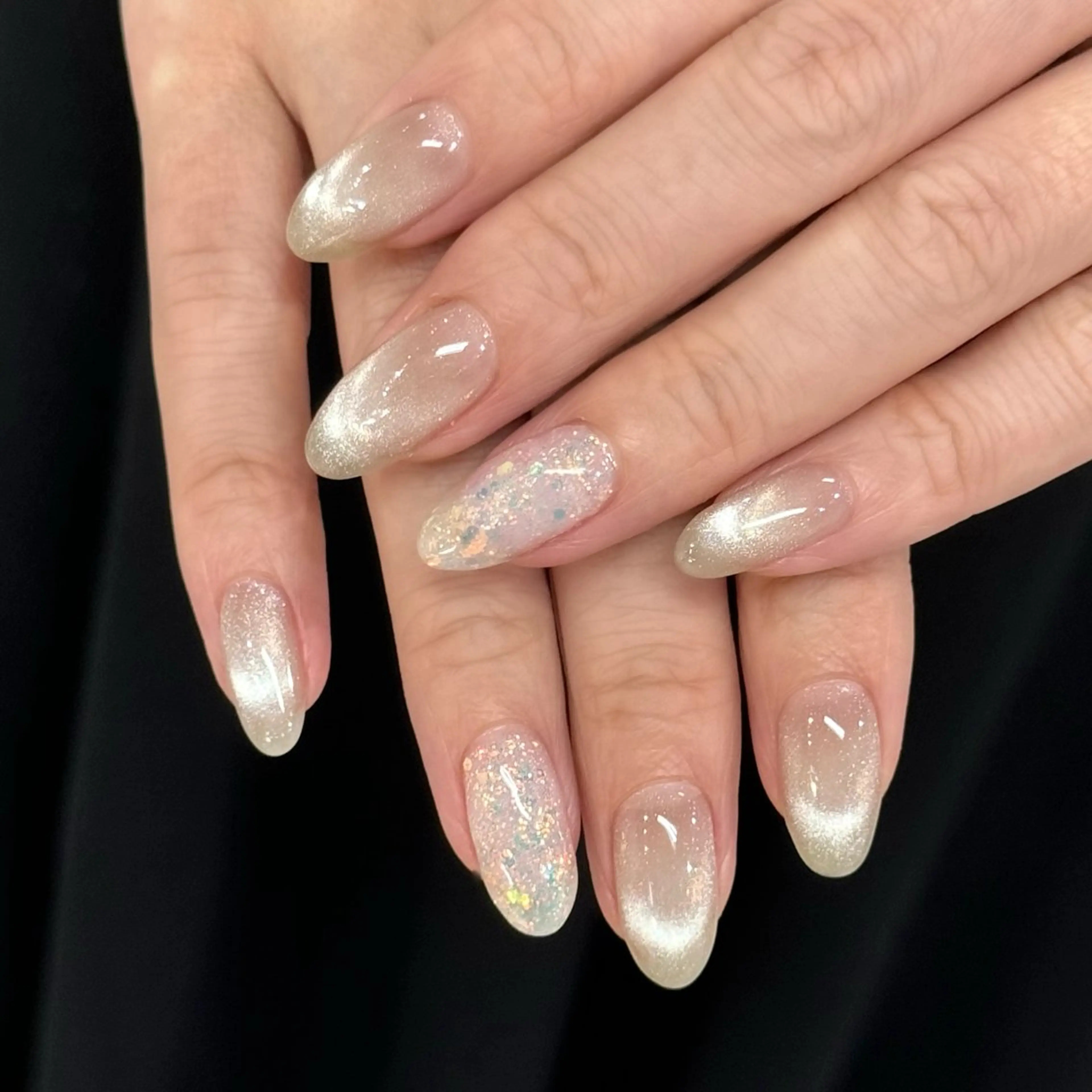 ネイル ラメ(グリッター) マグネットネイル ハンドネイル HARUKA ネイリスト福岡/薬院のネイルデザイン