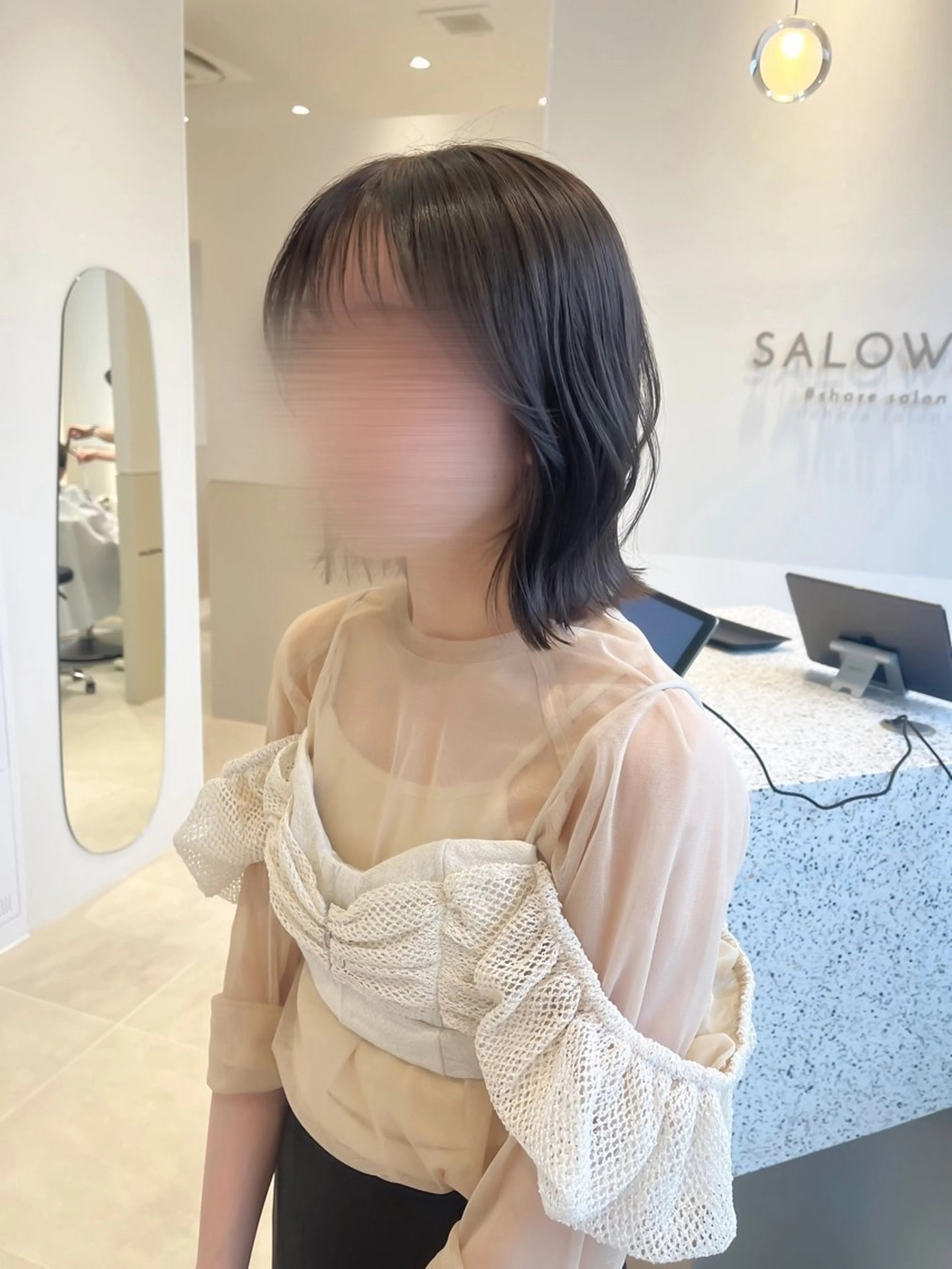 ミディアム カラー カット ヘアカラー トリートメント SALOWIN京都河原町suite店所属・うる艶カラー／ 髪質改善／arisaのヘアスタイル