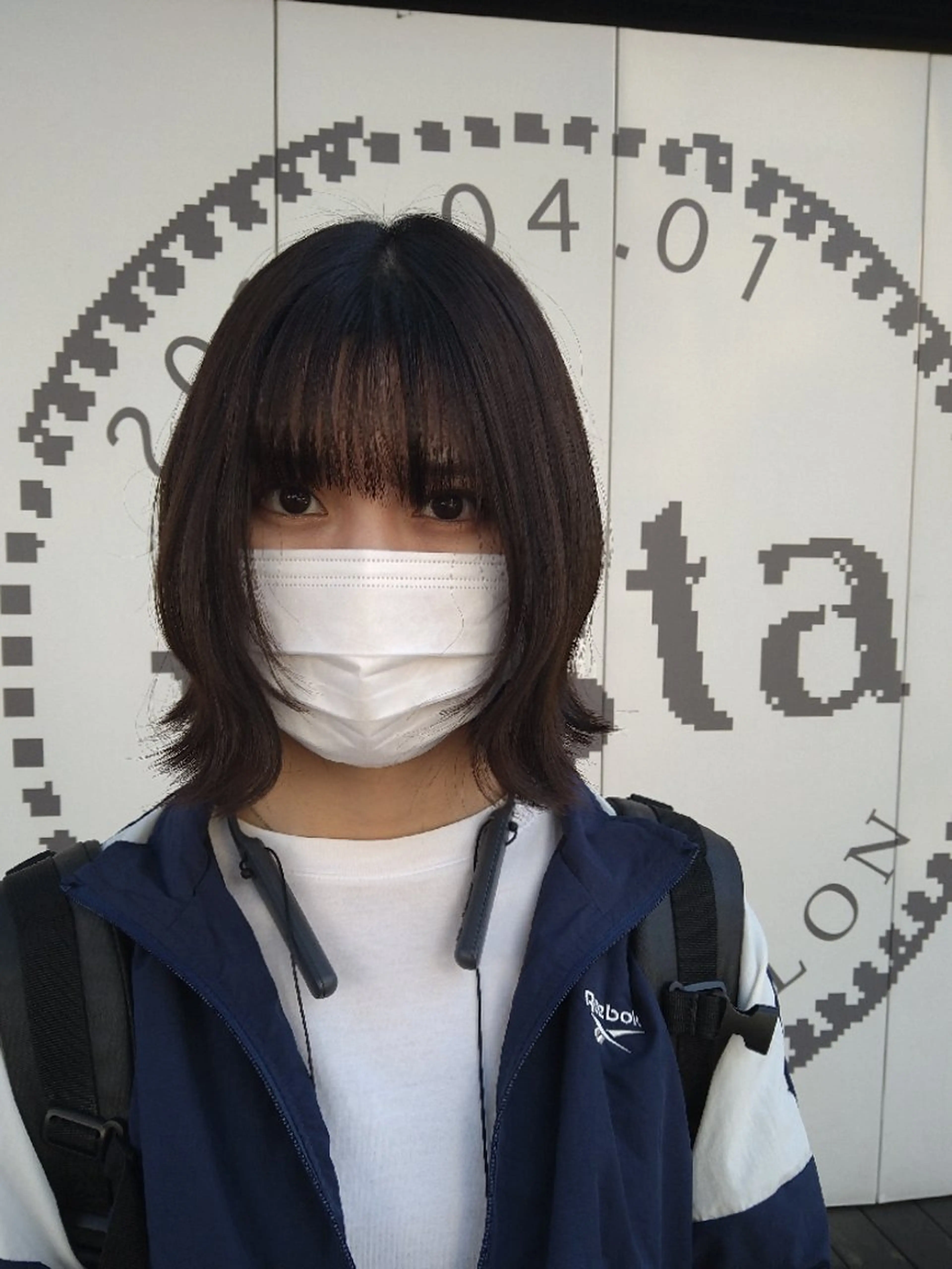 ミディアム ボブ 外ハネヘア アイブロウ◎ rista藤岡佳世のヘアスタイル