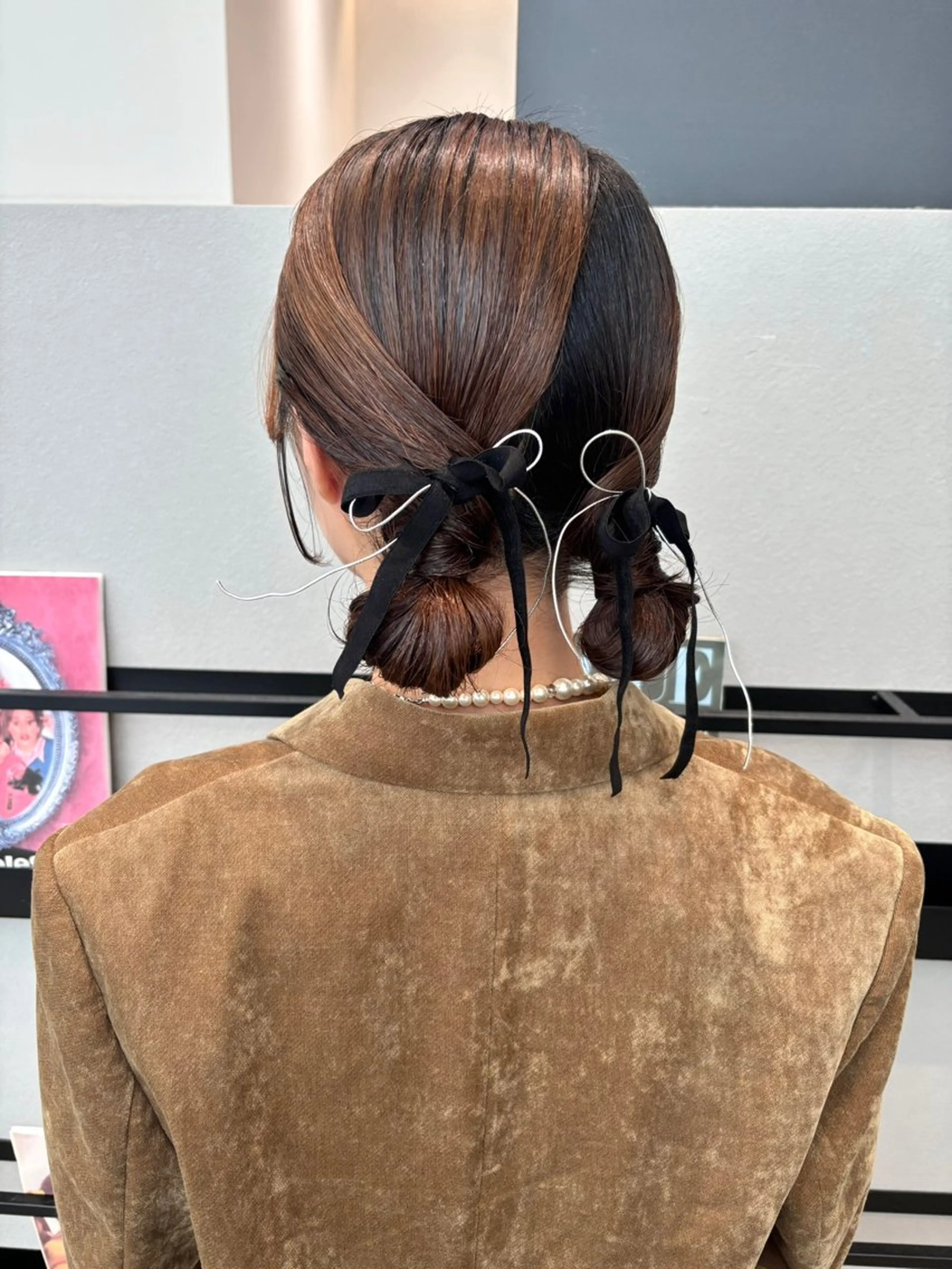 ミディアム カラー ヘアアレンジ 結婚式・ブライダル ヘアセット 透明感カラー/ レイヤーkotonoのヘアスタイル