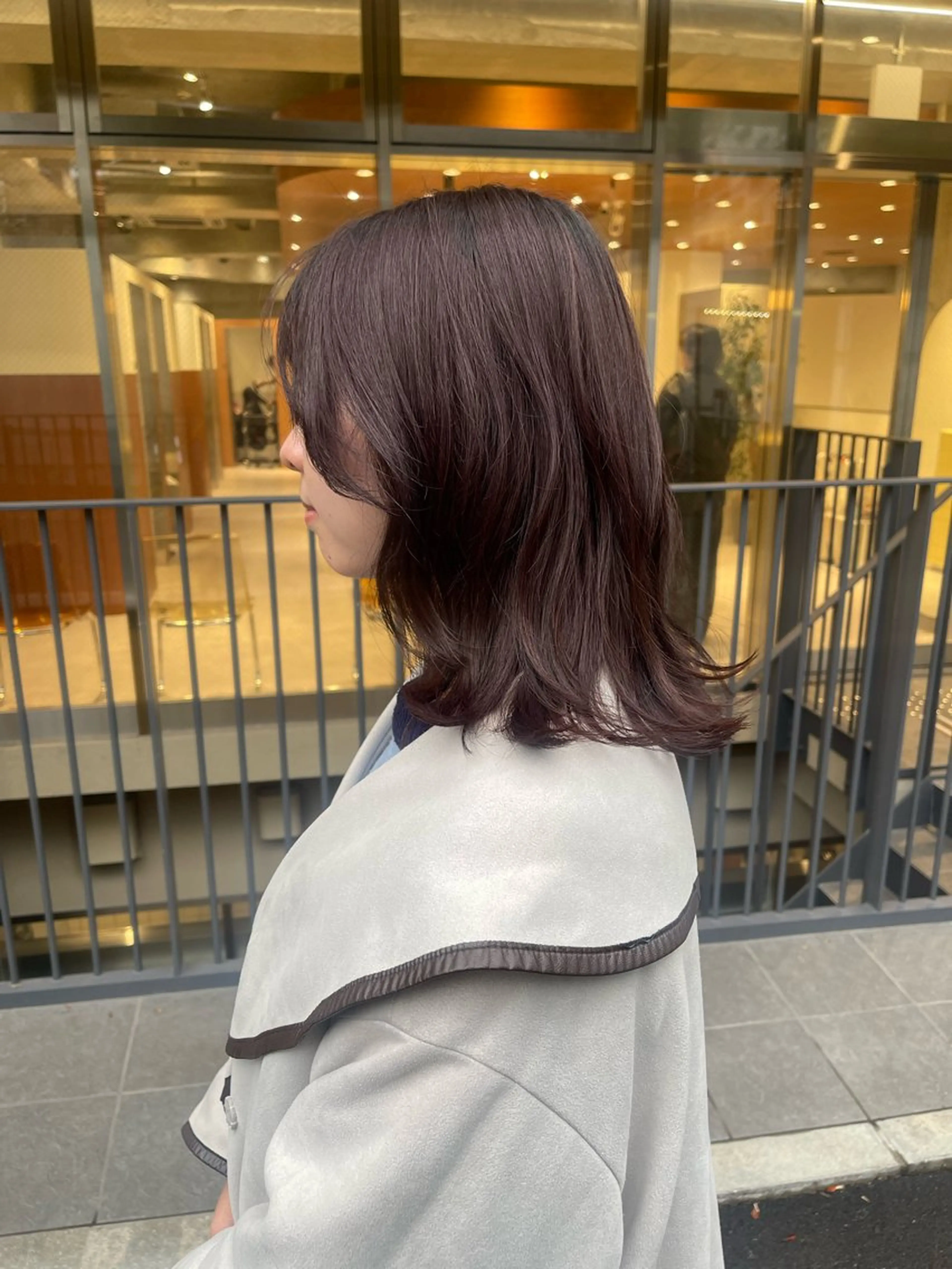 ミディアム ヘアカラー トリートメント ヘッドスパ ラベンダー/レイヤー スタイル🤎mamiのヘアスタイル