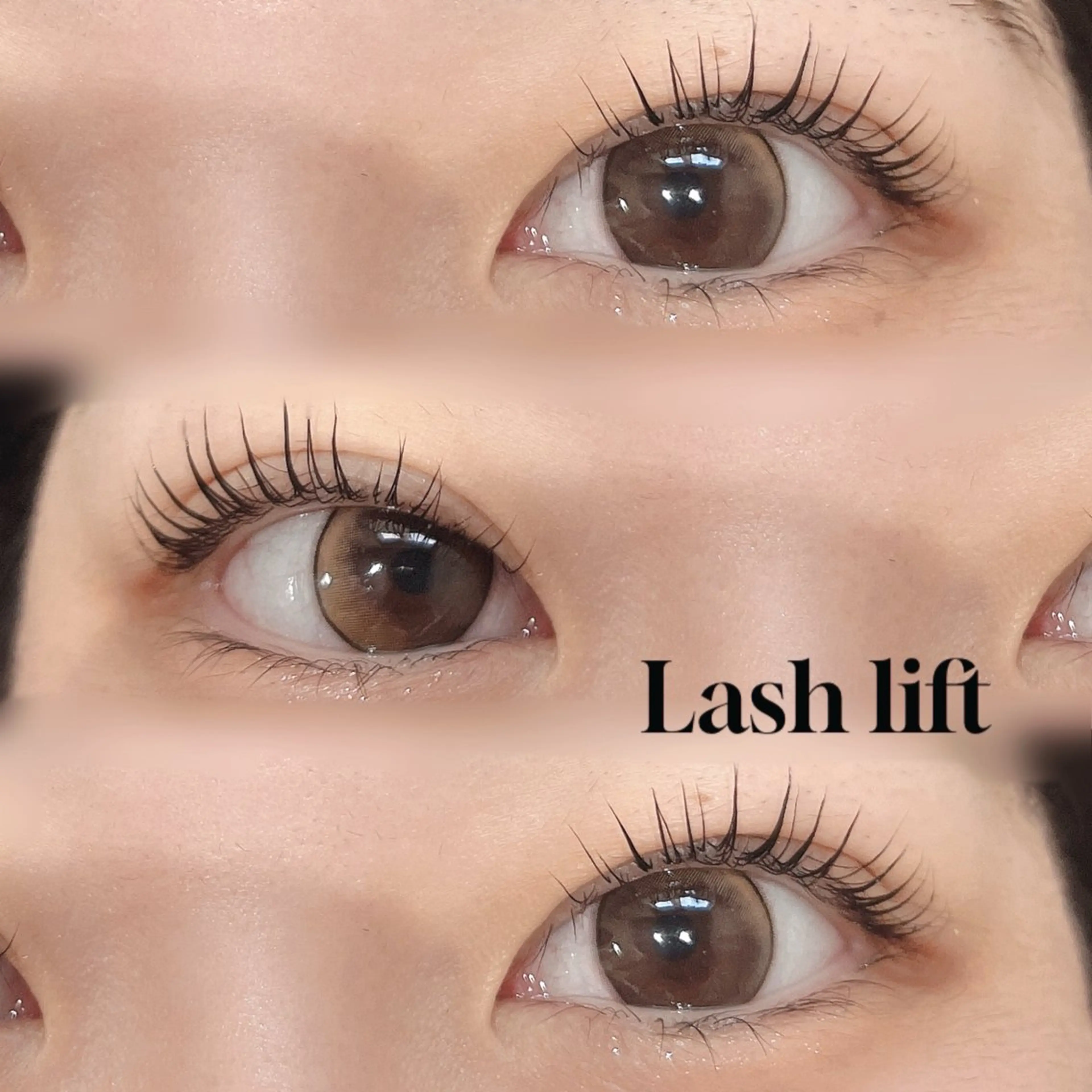 マツエク・マツパ フラットラッシュ 韓国風マツエク パリジェンヌラッシュリフト 下まつげエクステ 一重×まつ毛パーマ マツパ Rairia momoka🎀✨のマツエク・マツパデザイン