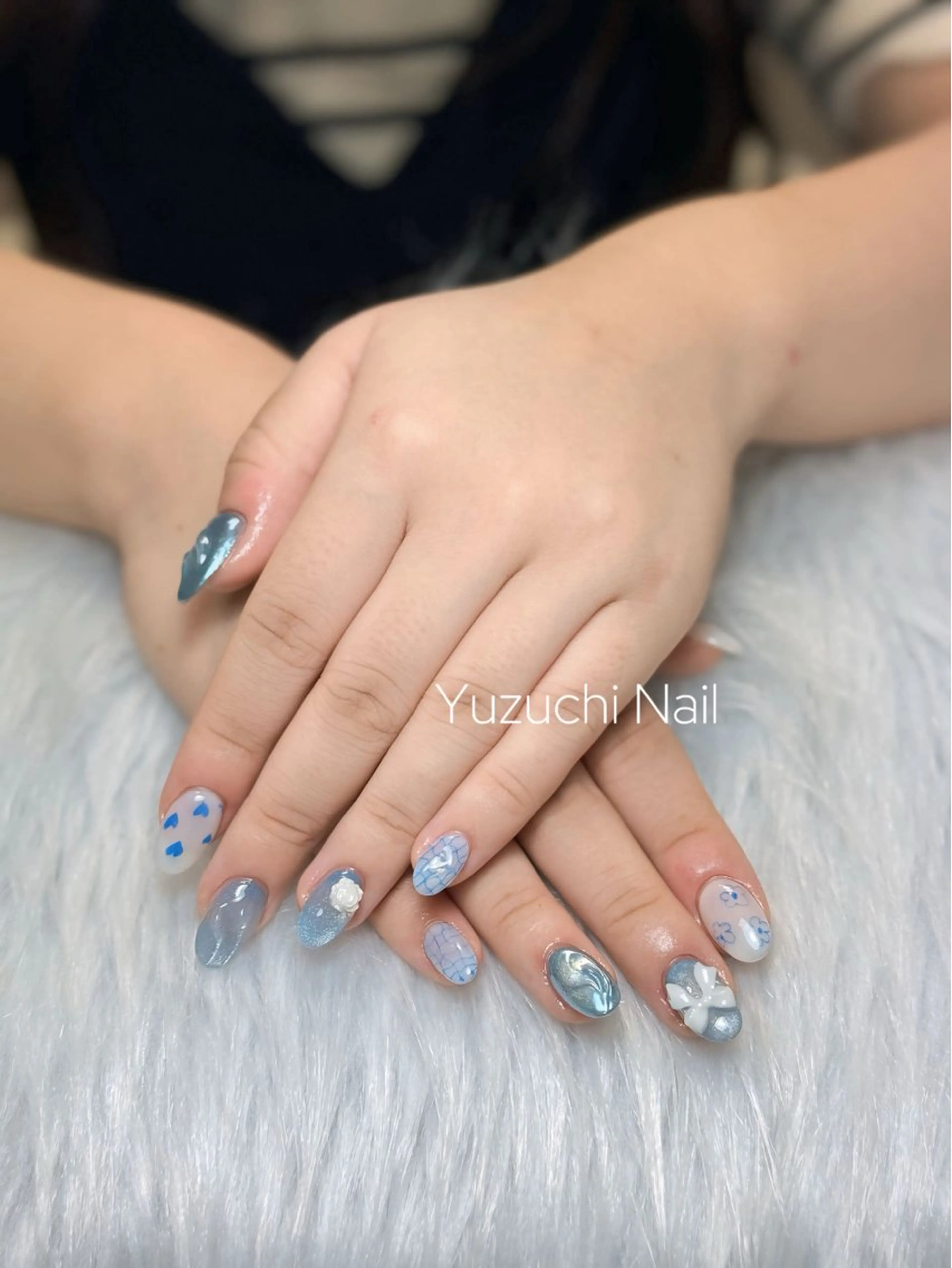 ネイル フットネイル 夏ネイル ワンホンネイル ハンドネイル ハンドケア Yuzuchi Nailのネイルデザイン