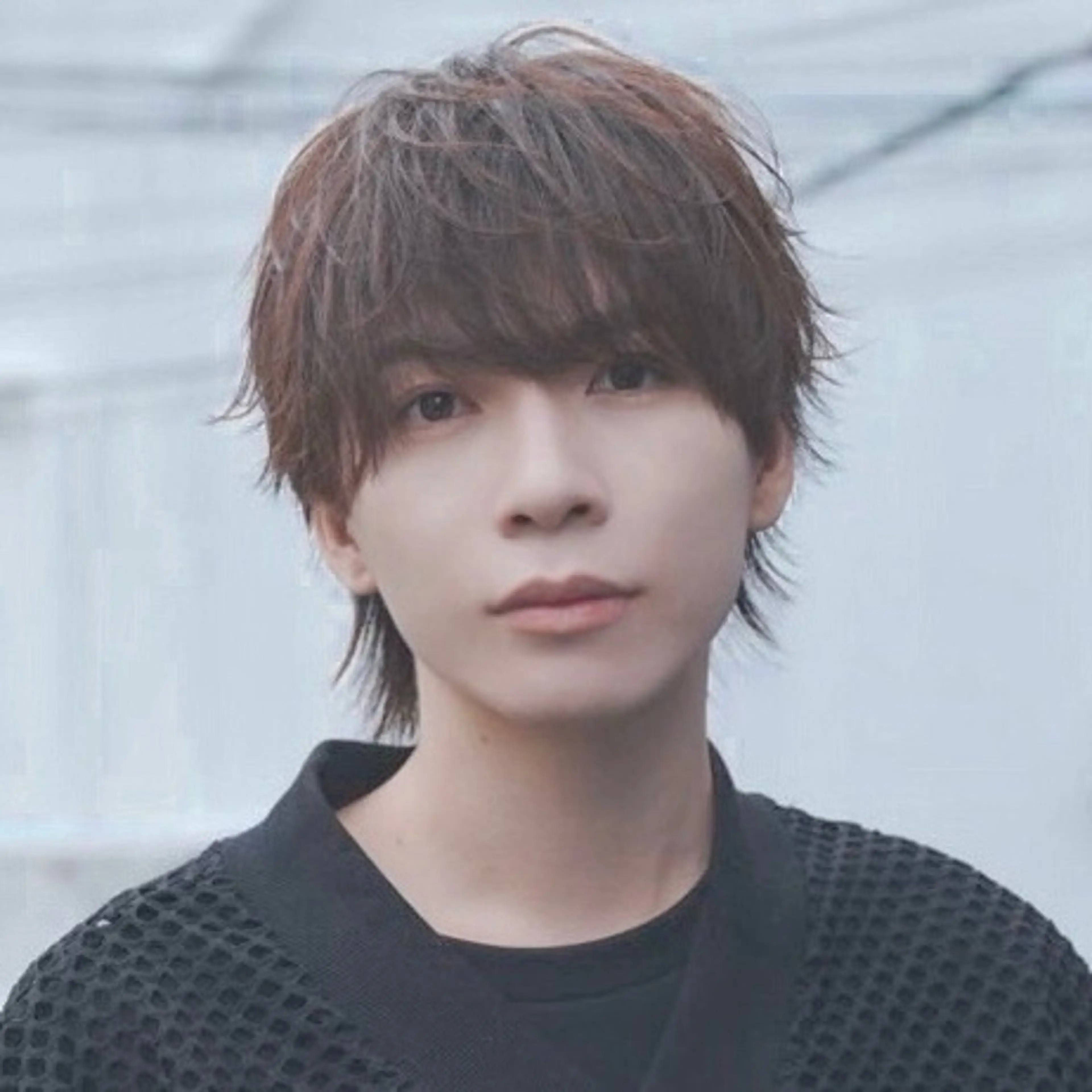 ショート メンズ センターパート メンズ韓国風 マッシュ 刈り上げ 韓国風ヘア 無料カットモデル ユナのヘアスタイル