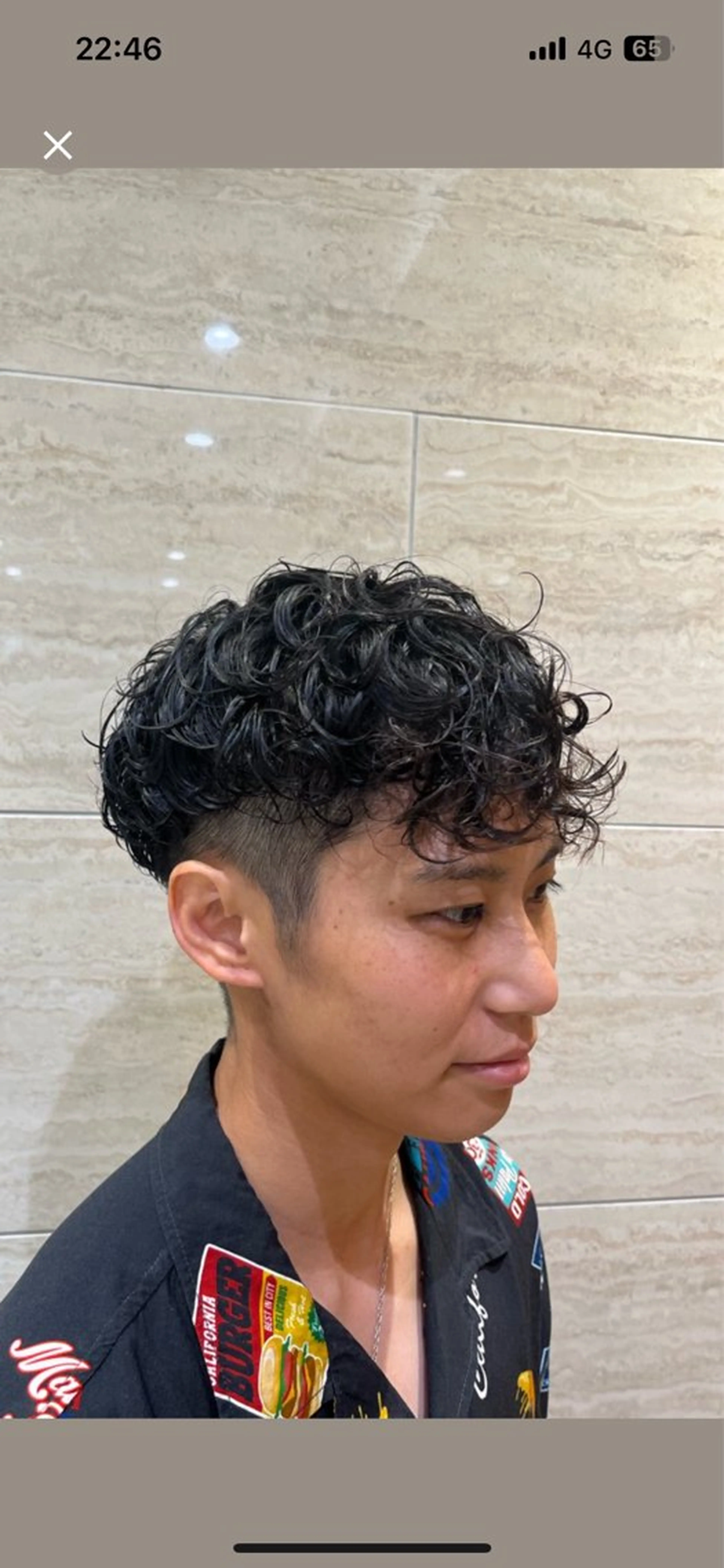 ショート メンズ メンズパーマ 河崎 祐矢のヘアスタイル