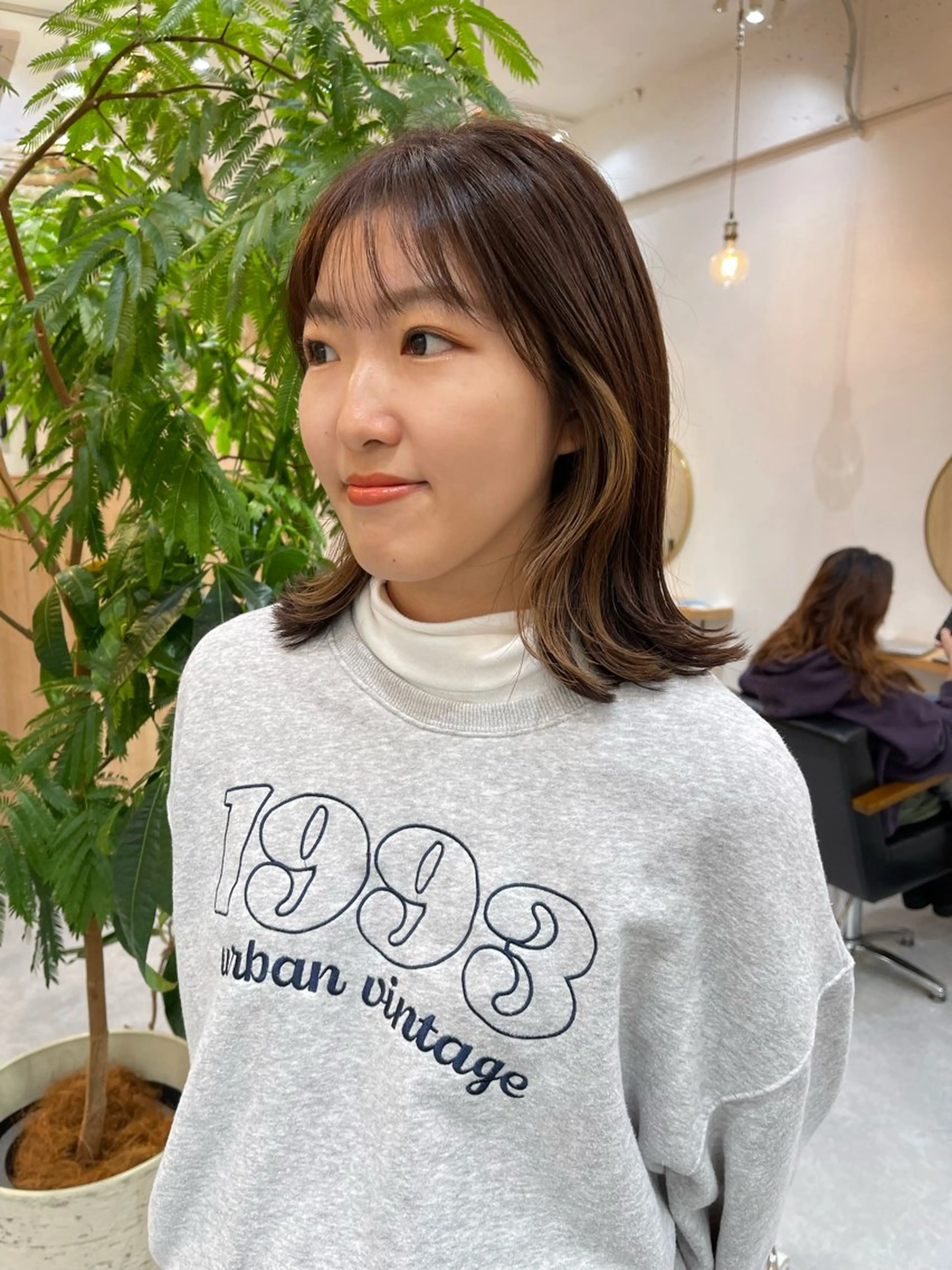 ミディアム 松本 結のヘアスタイル