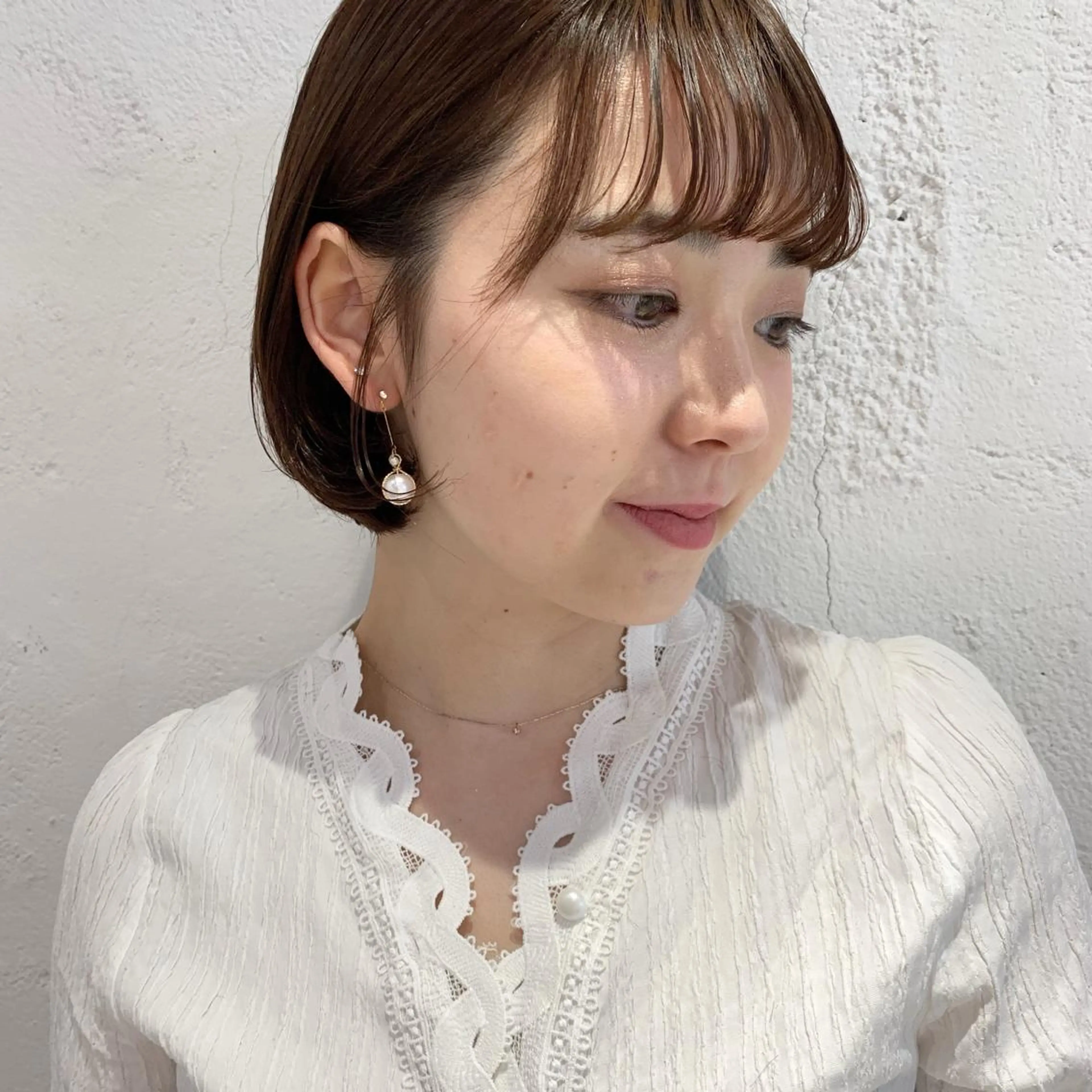 ショート カラー ヘアアレンジ 🫧透明感カラー/ ボブ/小笠原汐海🪽のヘアスタイル