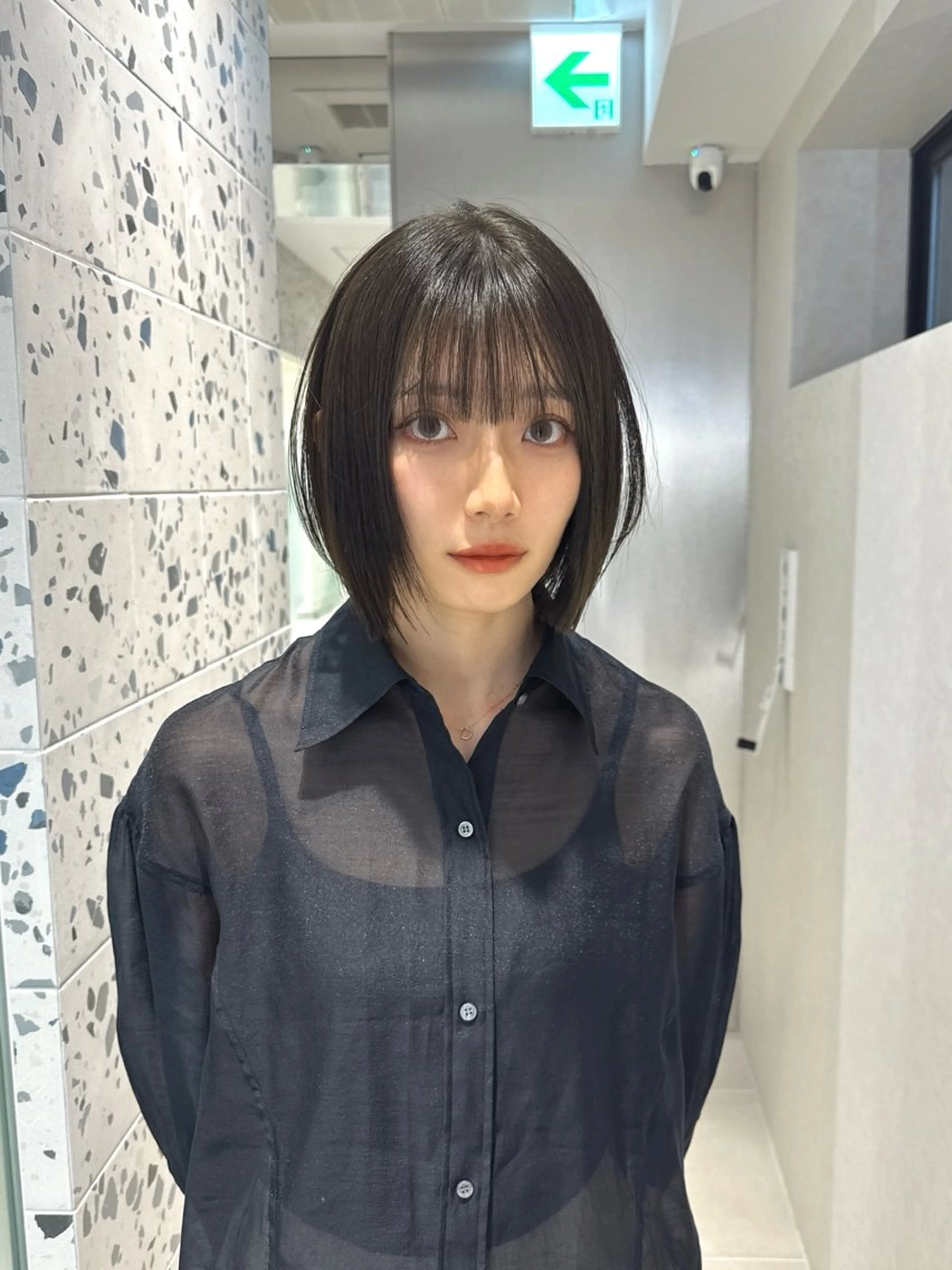 ショート カラー グレージュ オリーブグレージュ オリーブグレー レイヤーカット カット ヘアカラー トリートメント LUMO所属・矢野 晃平のヘアスタイル