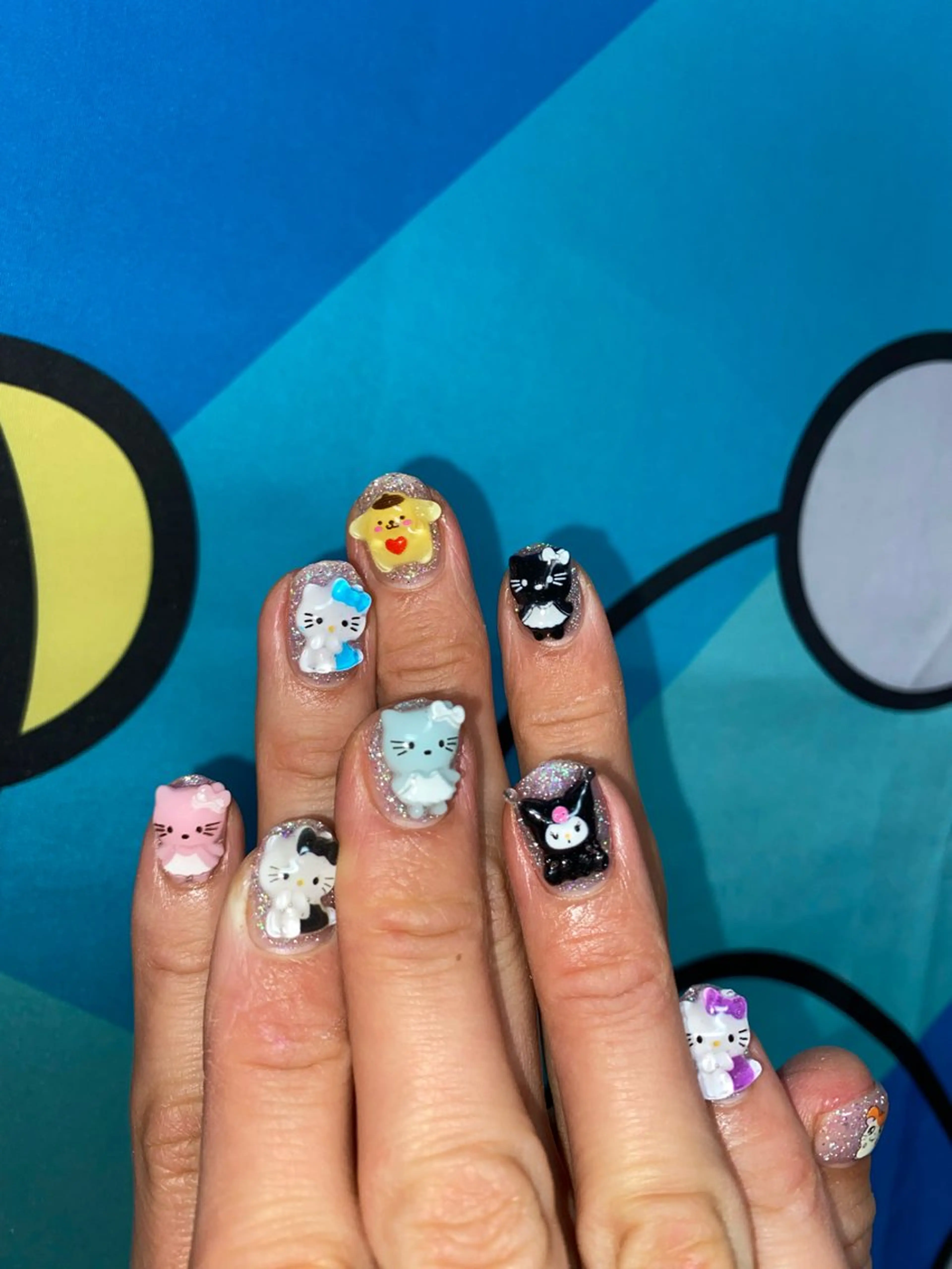 ネイル フレンチネイル グラデーション ラメ(グリッター) ワンカラーネイル ショートネイル 福の爪 🍒福山千晴のネイルデザイン