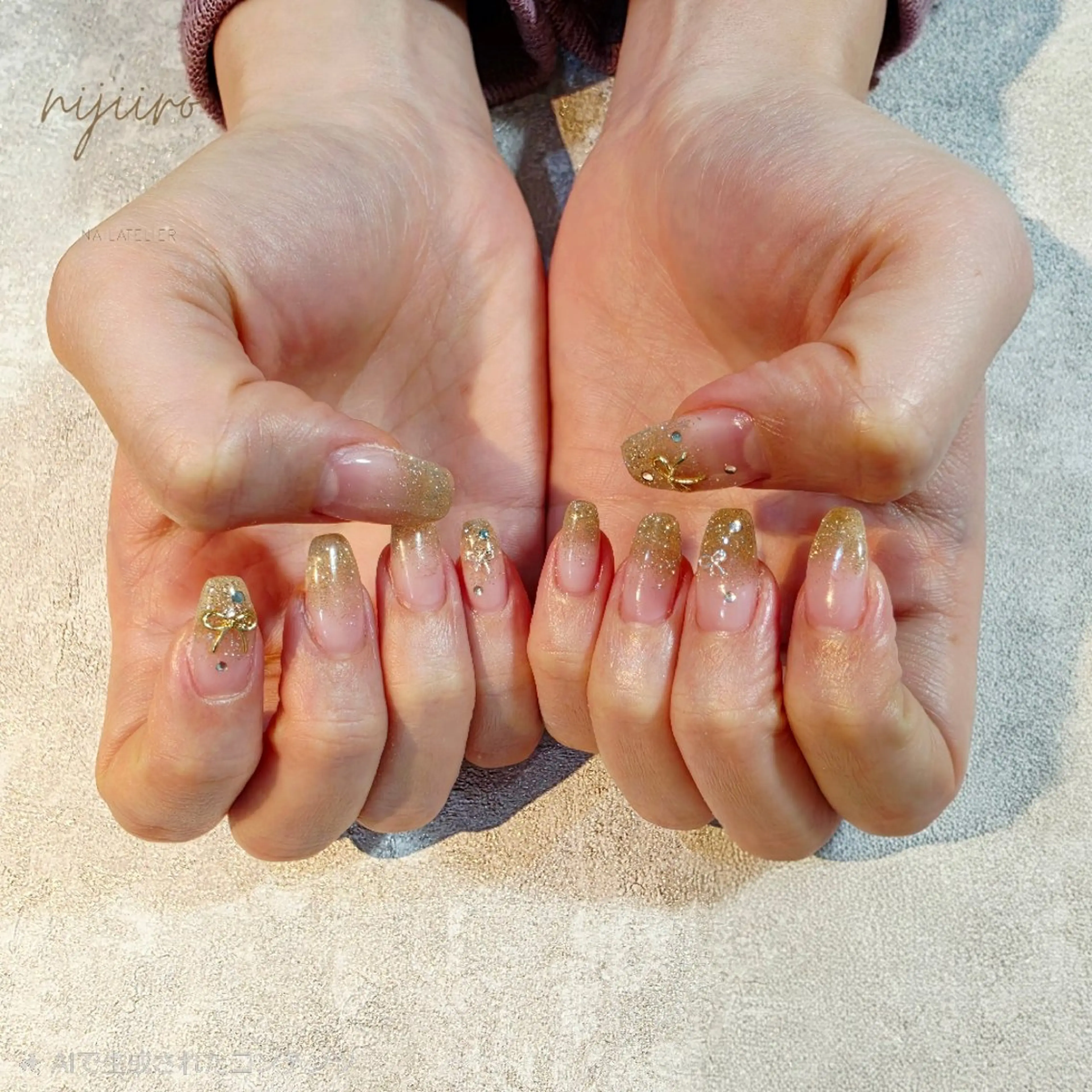 ネイル ハンドネイル nailatelier nijiiro.所属・nijiiro🌈 サトウのネイルデザイン