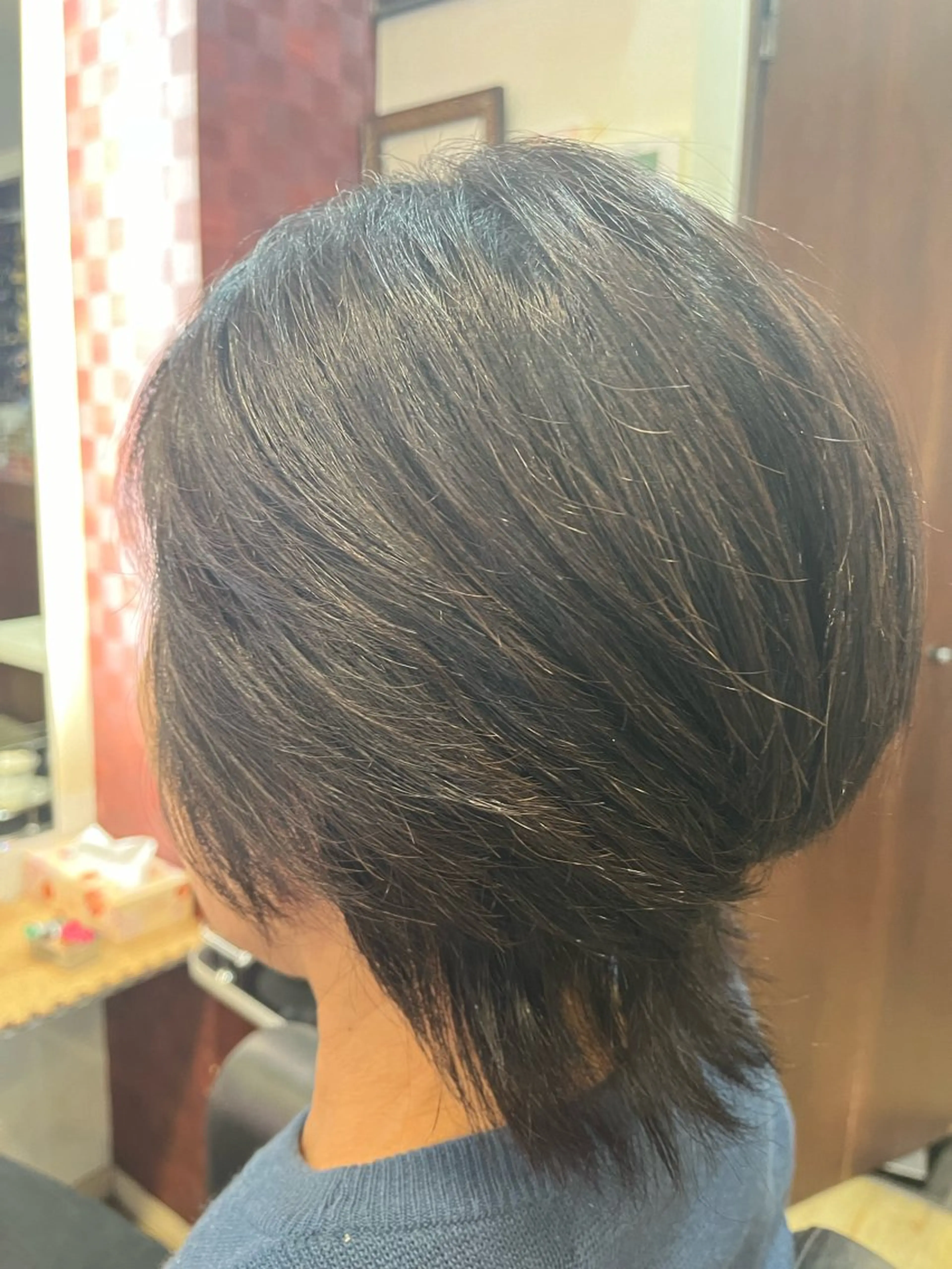 ショート カラー ブラウンカラー ショートヘア ウルフカット エル美容室所属・織田 英之のヘアスタイル